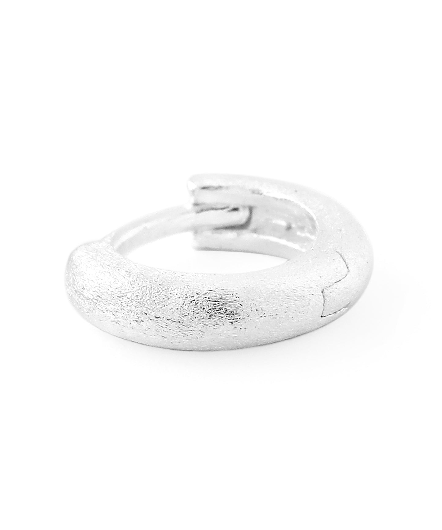 Matte Hoop Earrings [925silver]