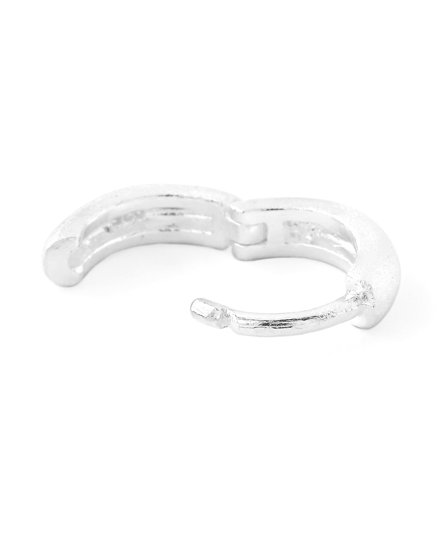 Matte Hoop Earrings [925silver]