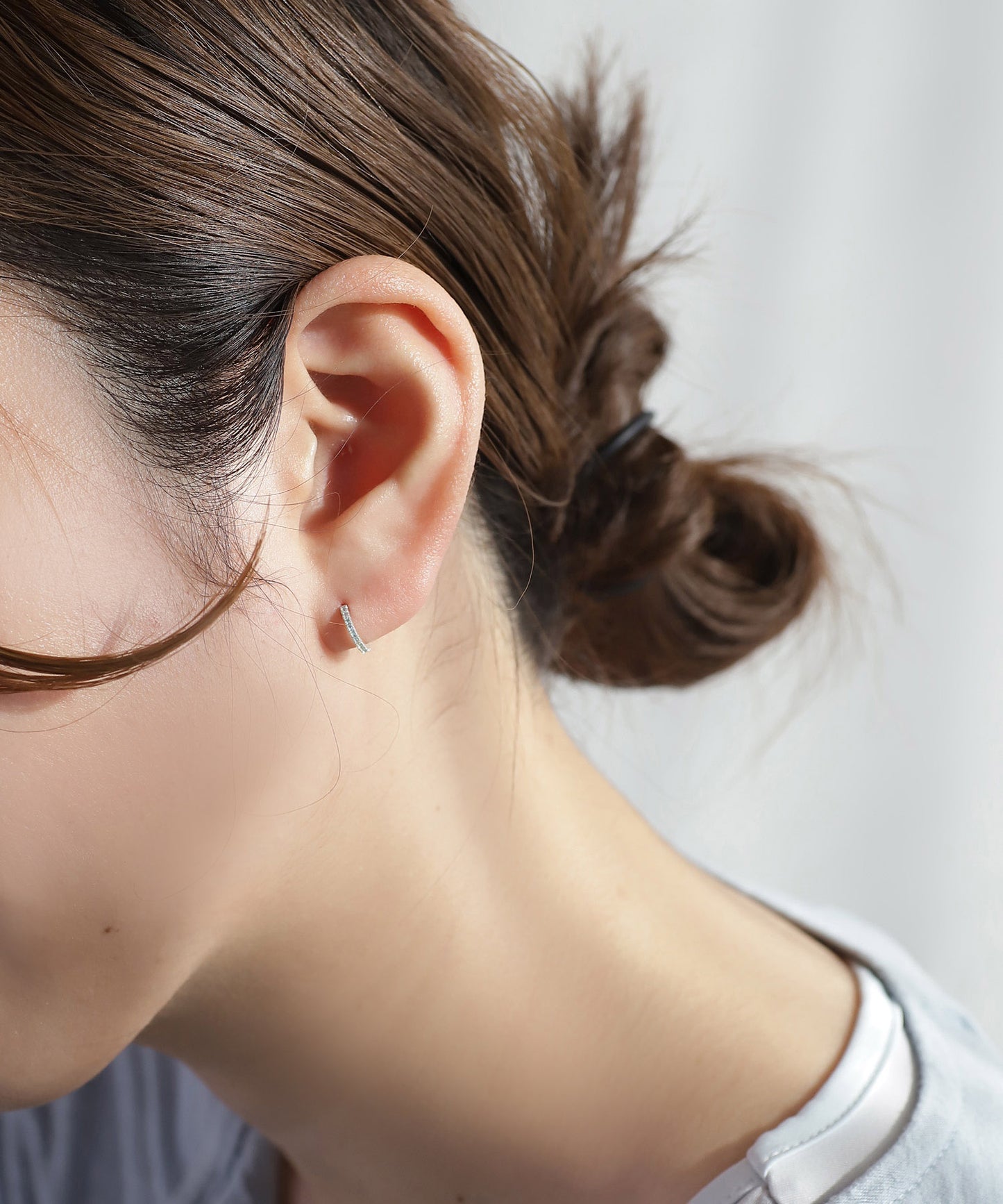 Gemstone Hoop Earrings [925 Silver]