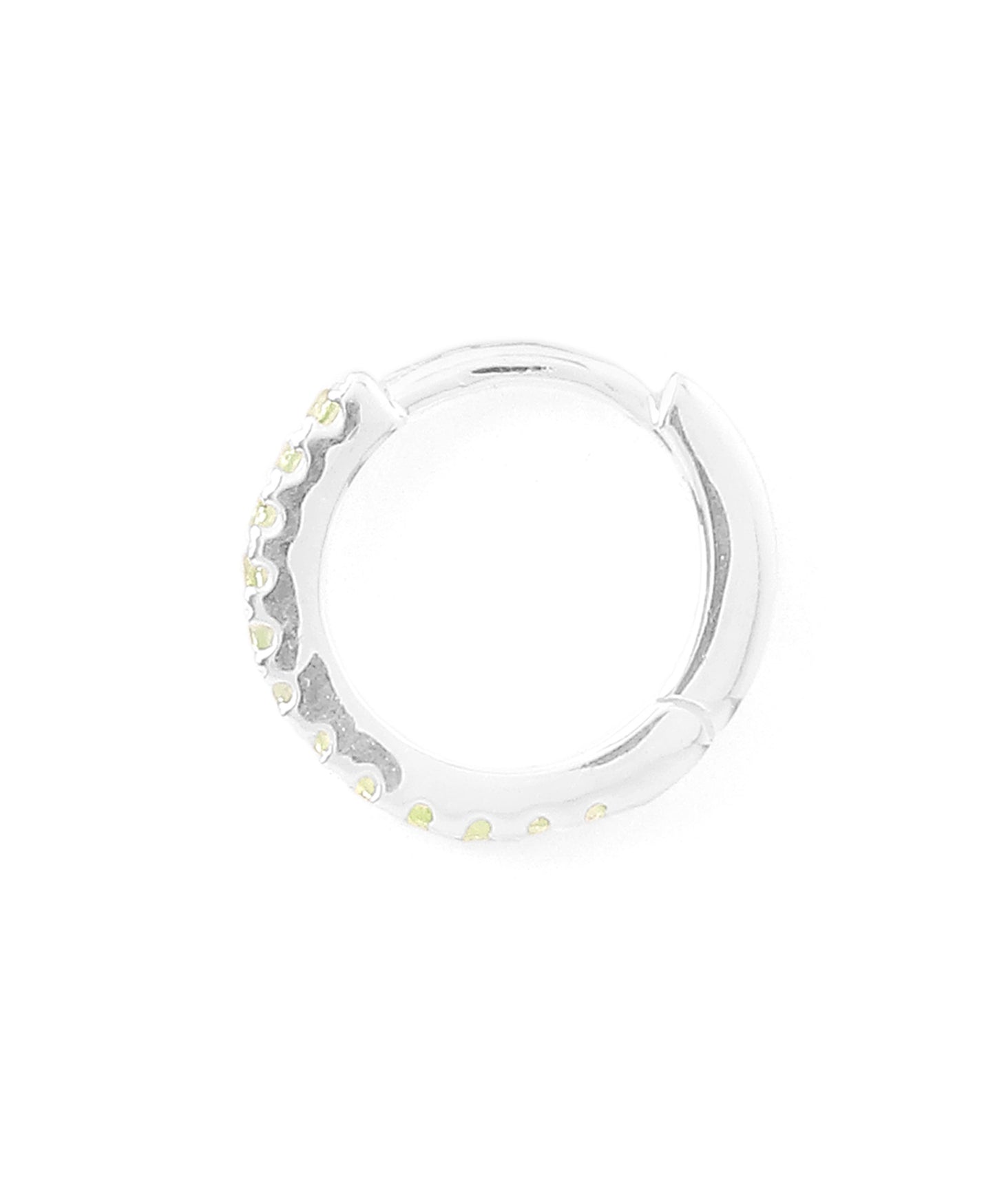 Gemstone Hoop Earrings [925 Silver]