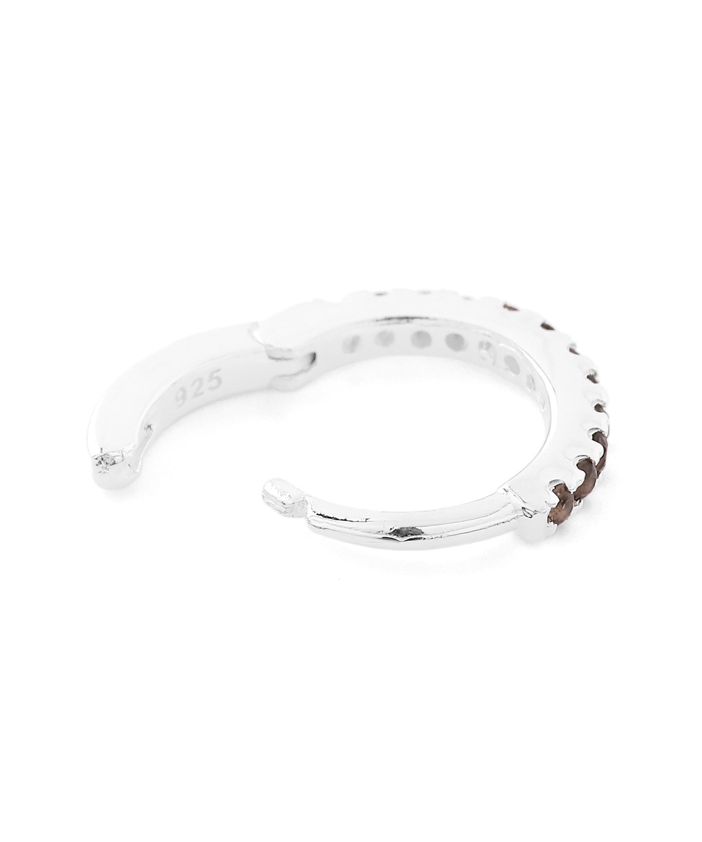 Gemstone Hoop Earrings [925 Silver]
