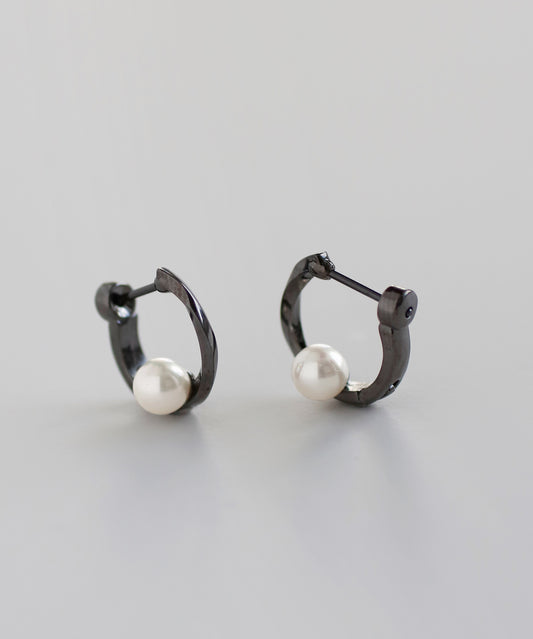 Pearl Hoop Earrings