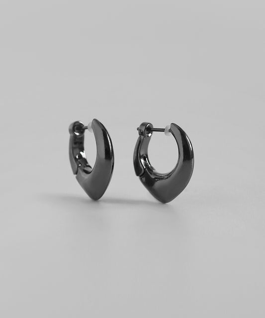 Sharp Line Hoop Earrings