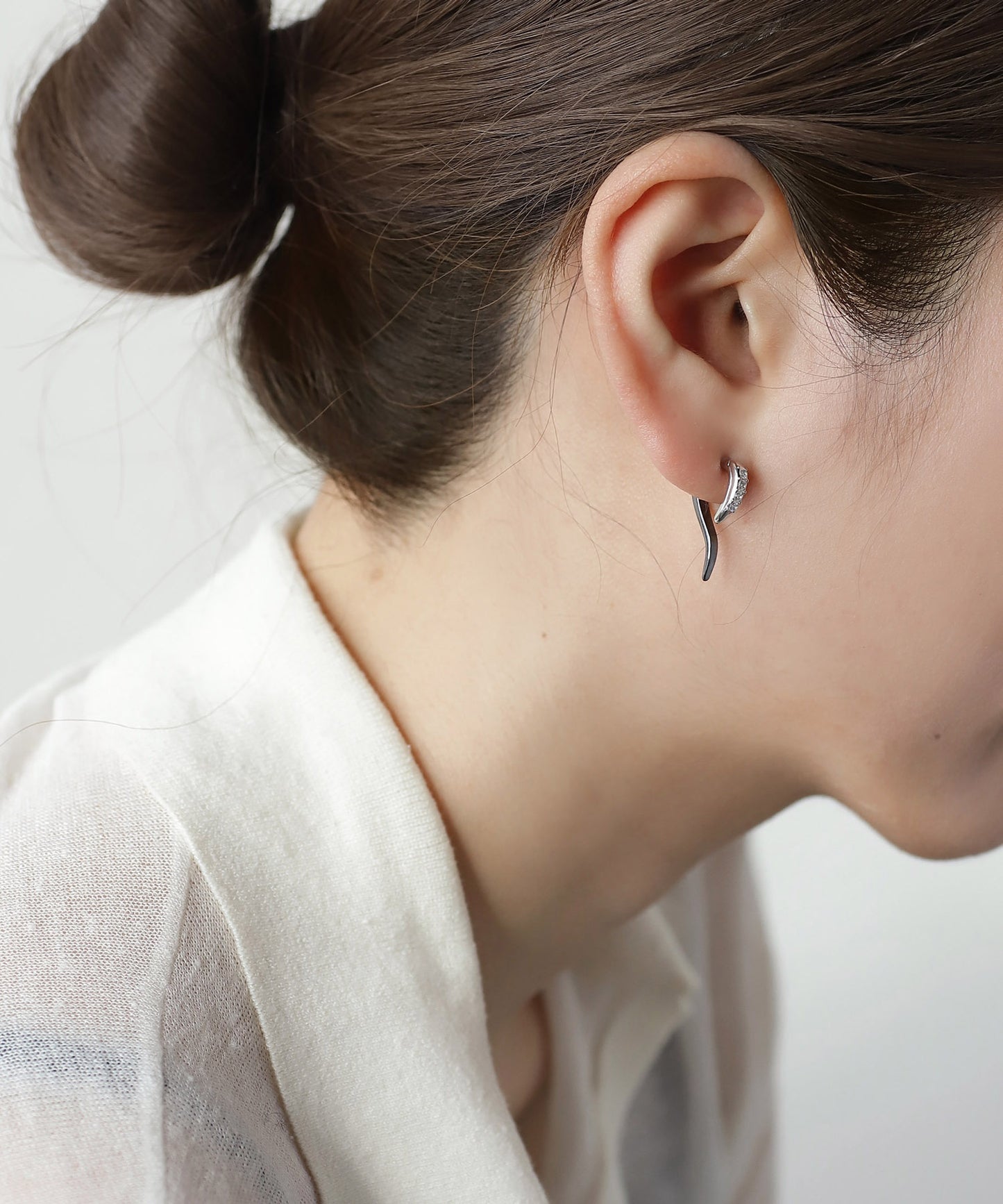 Bijou & Two-Tone Back Catch Earrings