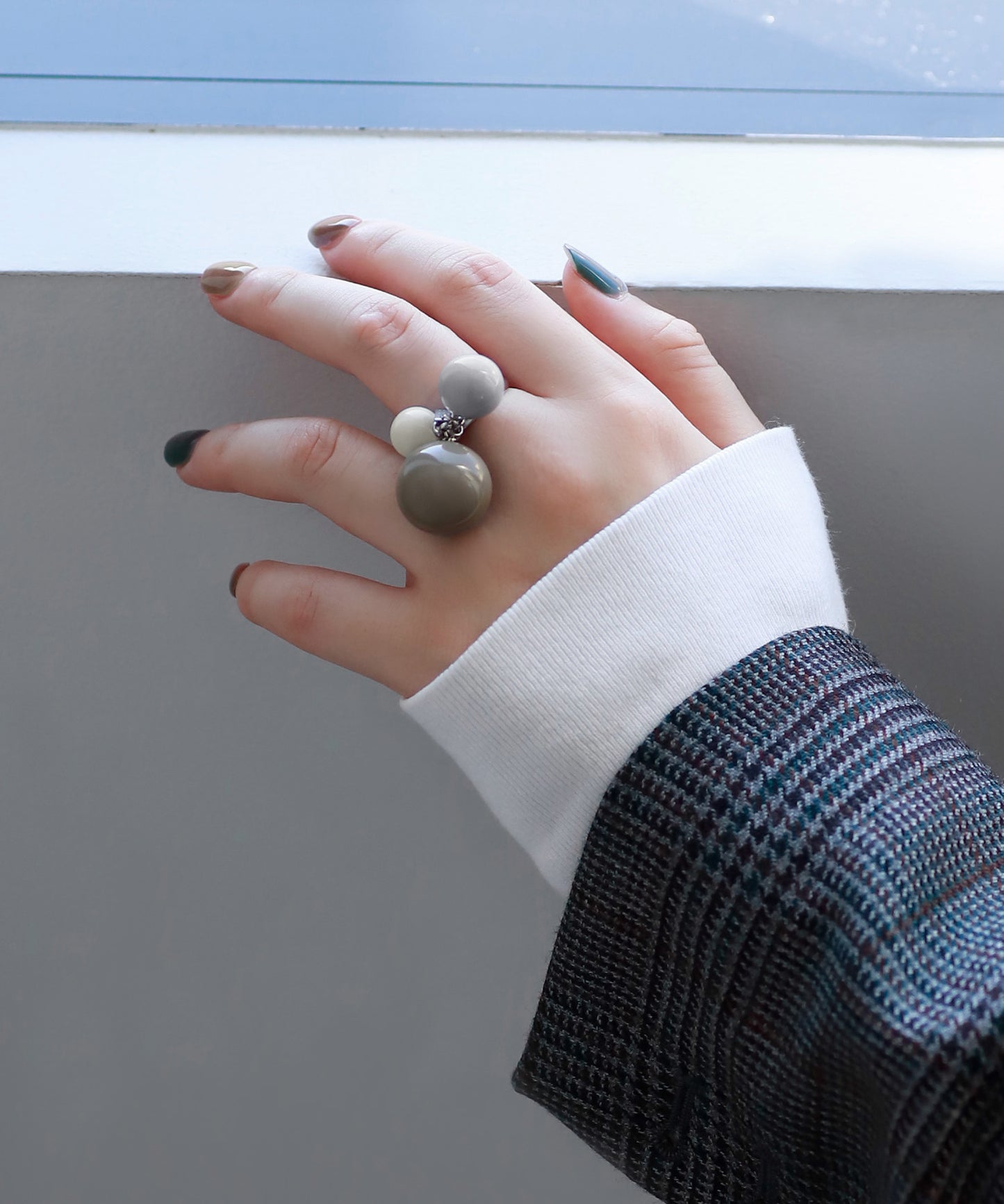 【Eligible for Novelty】Colored Sphere Ring