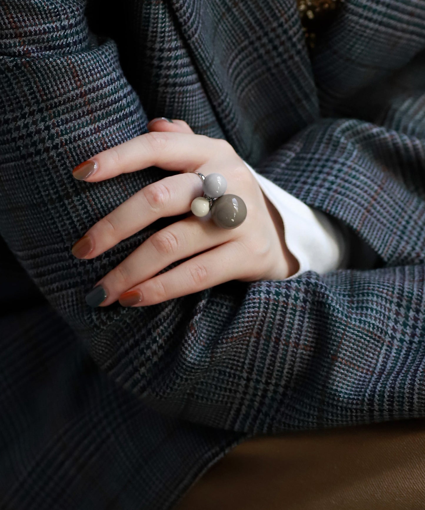 【Eligible for Novelty】Colored Sphere Ring