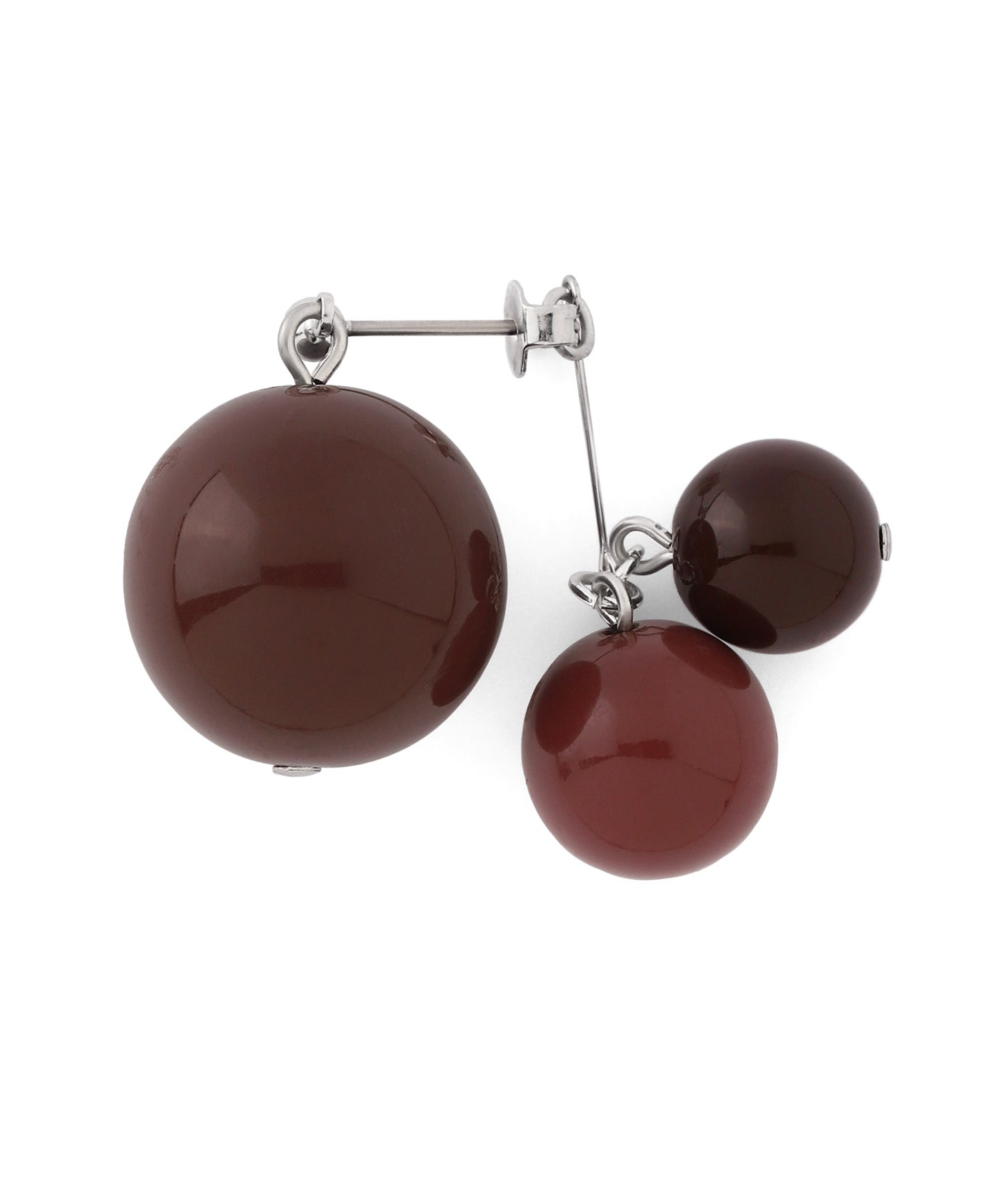 【Eligible for Novelty】Colored Sphere Back Catch Earrings