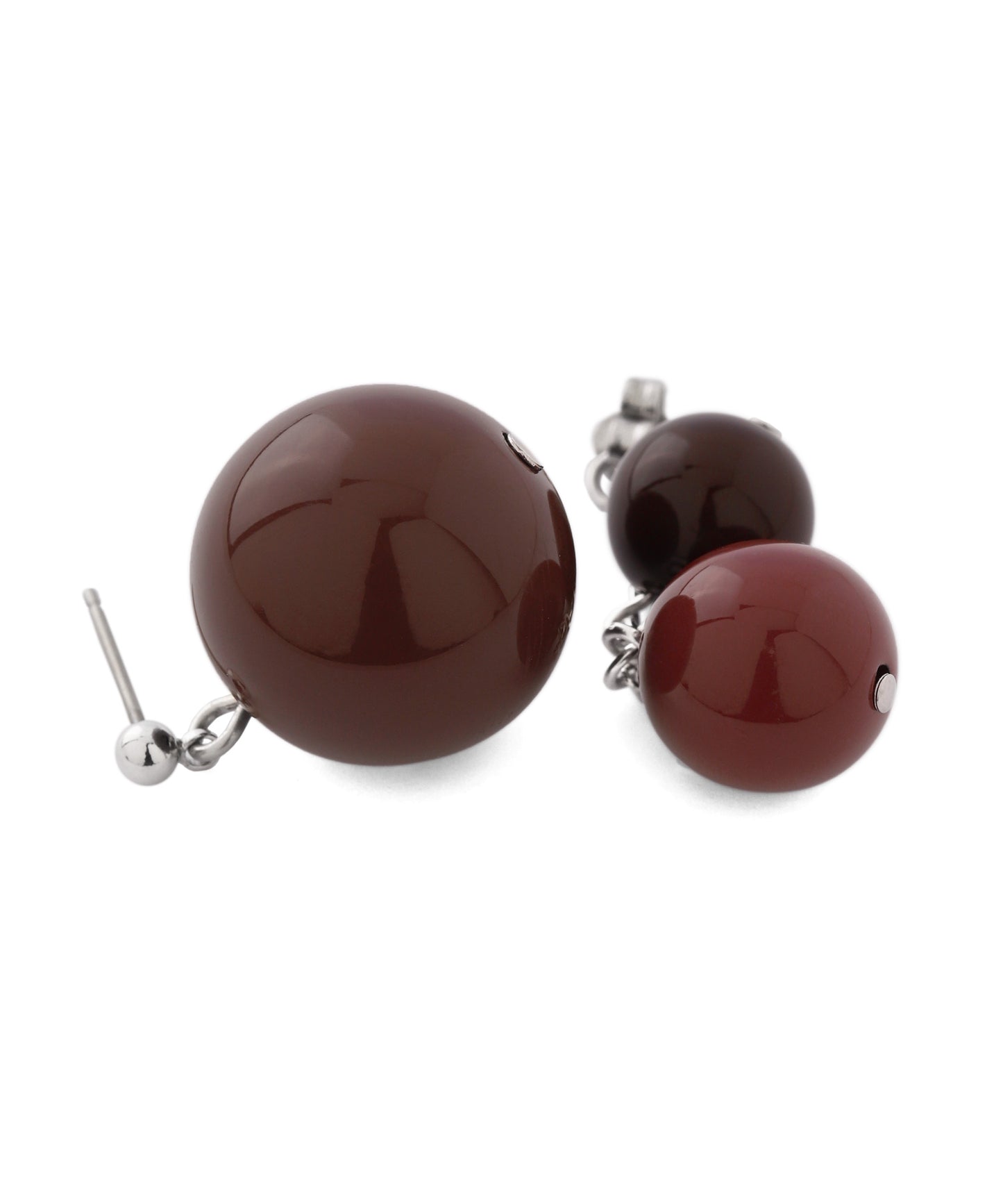 【Eligible for Novelty】Colored Sphere Back Catch Earrings