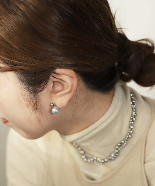 Shiny Pearl 2-Way Earrings