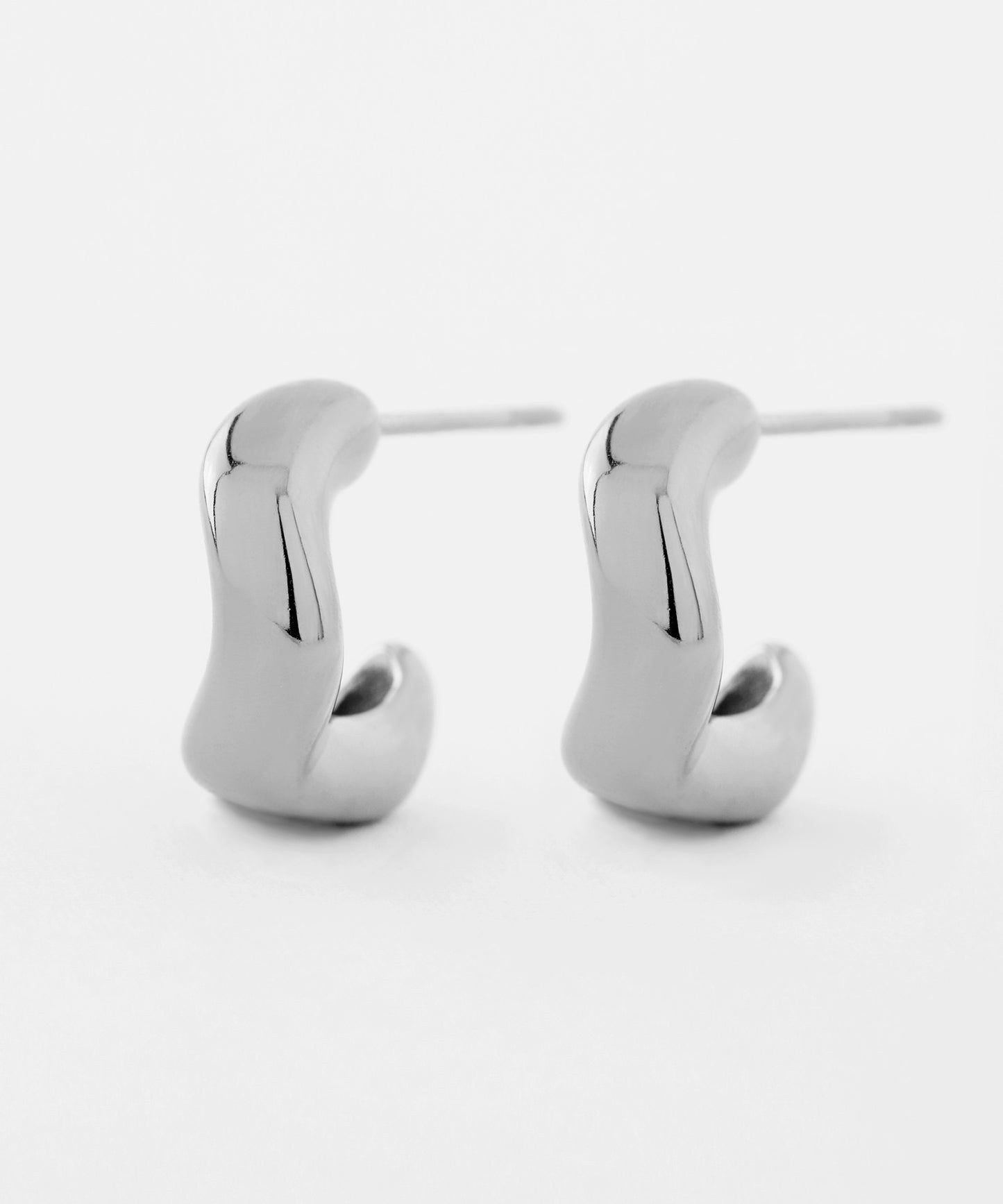 【Stainless Seel IP】Nuance Hoop Earrings