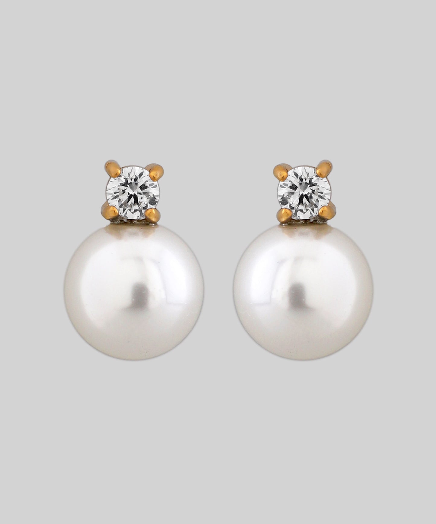 【Stainless Steel IP】Pearl × Bijou Earrings