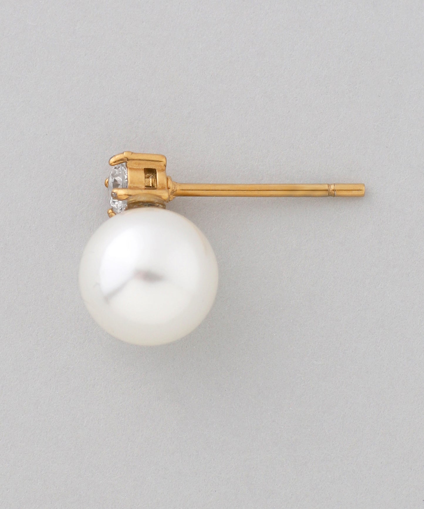 【Stainless Steel IP】Pearl × Bijou Earrings