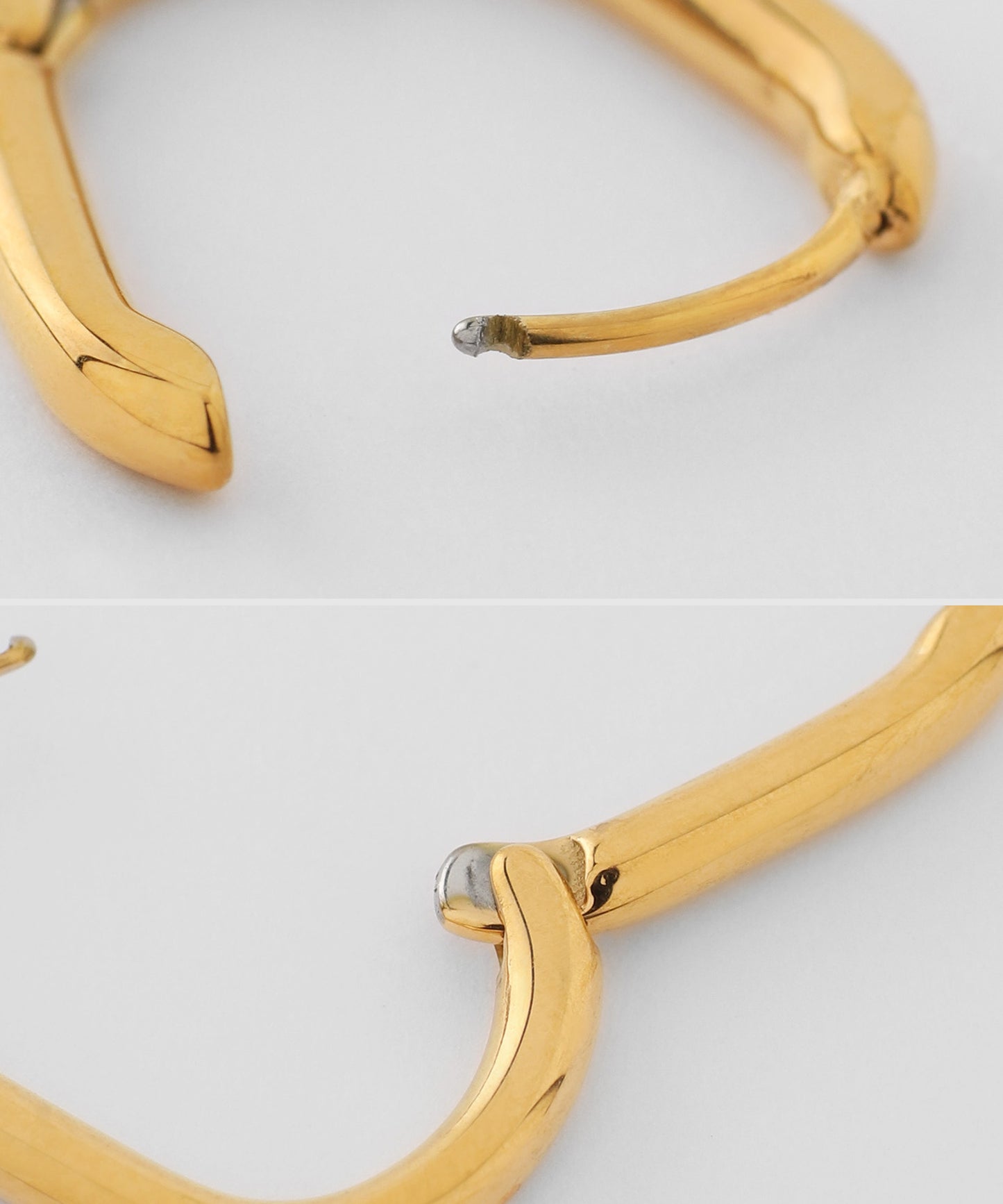 【Stainless Steel IP】Oval Hoop Earrings