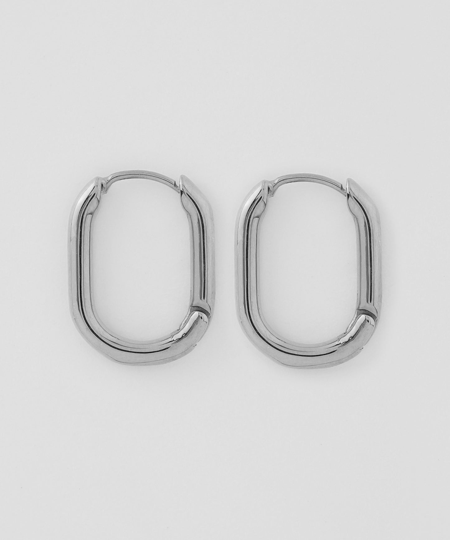 【Stainless Steel】Oval Hoop Earrings