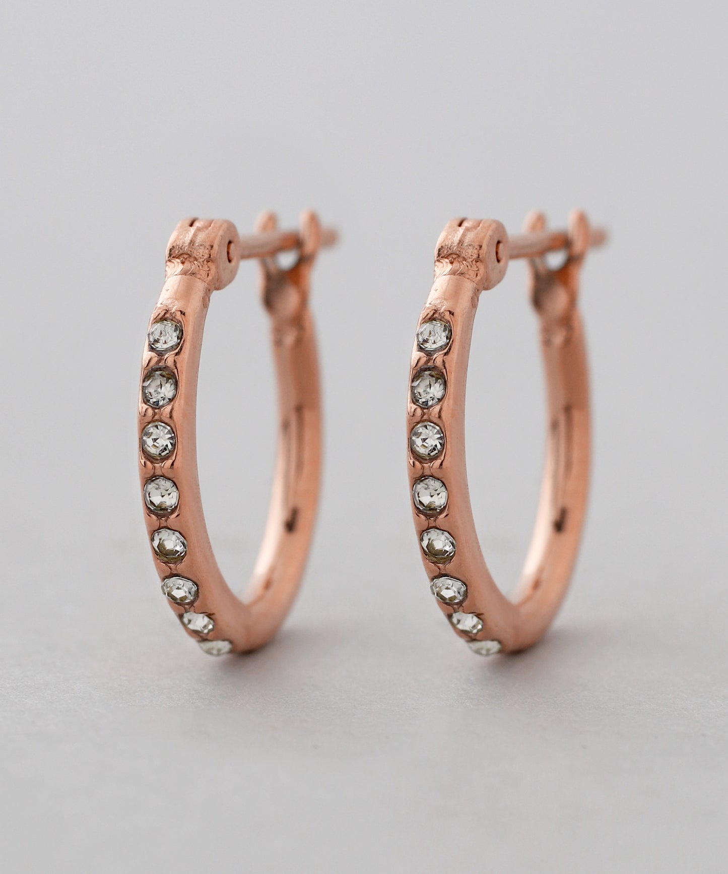 【Stainless Steel IP】Bijou Hoop Earrings