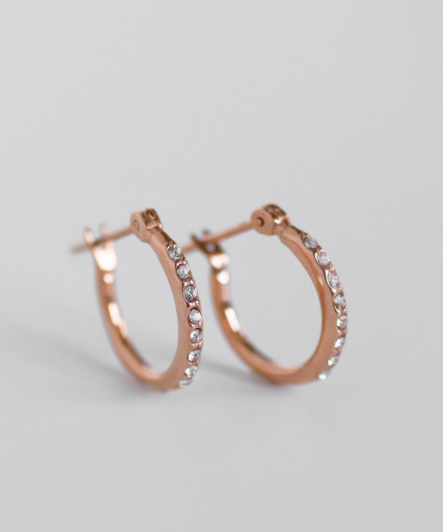 【Stainless Steel IP】Bijou Hoop Earrings