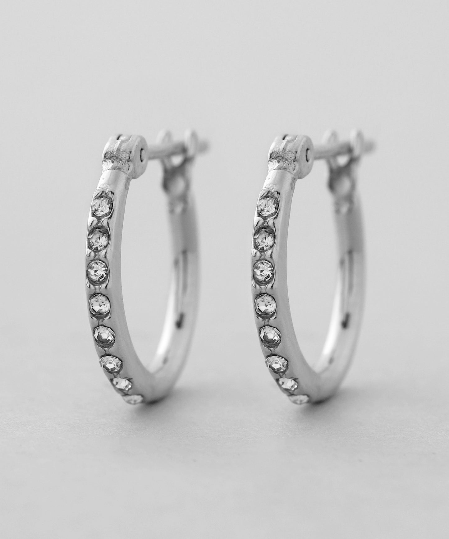 【Stainless Steel】Bijou Hoop Earrings