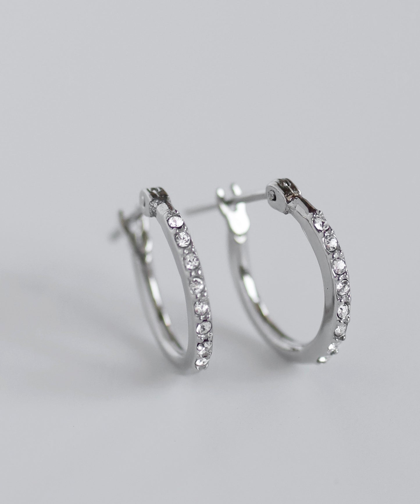 【Stainless Steel】Bijou Hoop Earrings