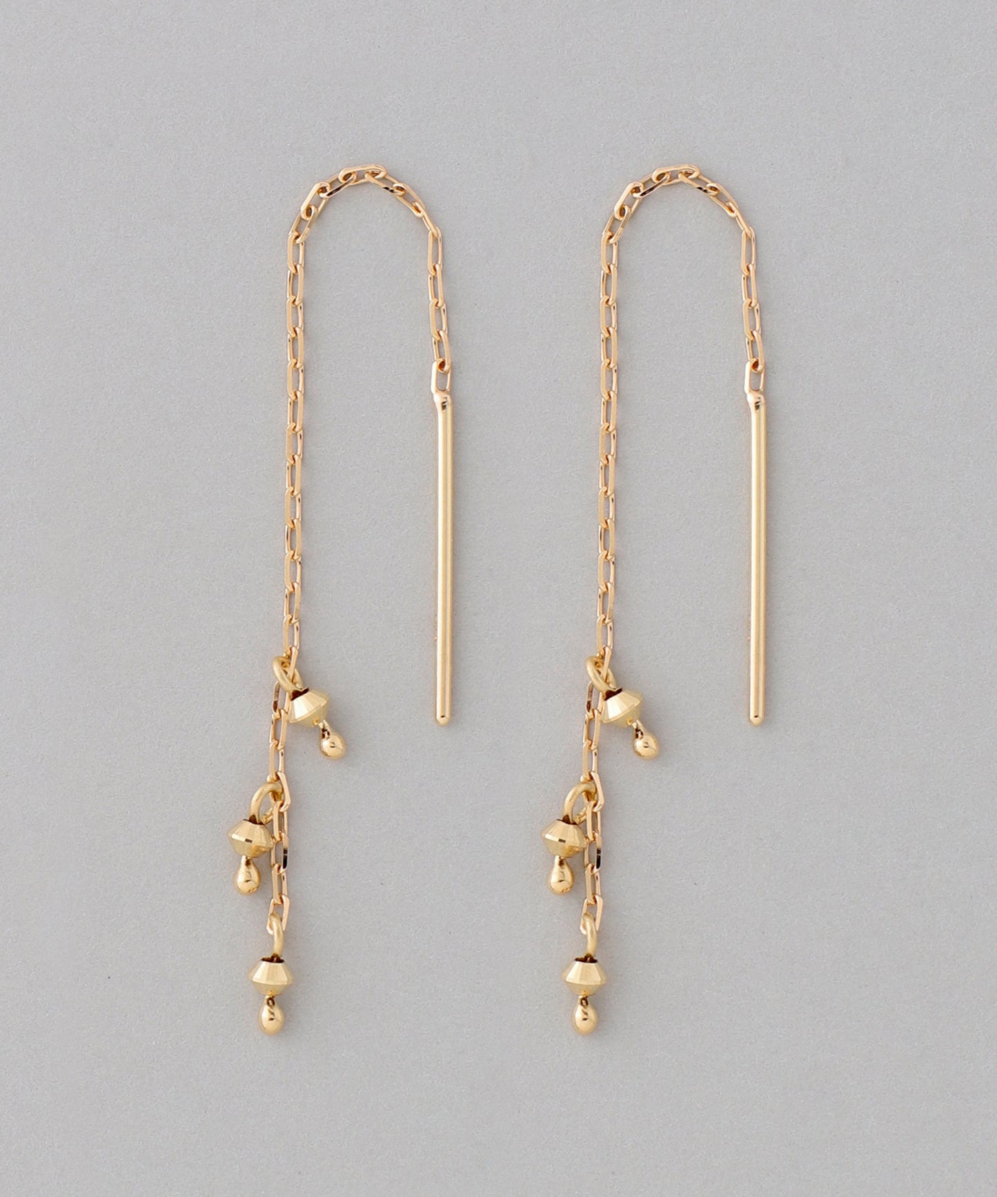 Chain American Earrings[K10]