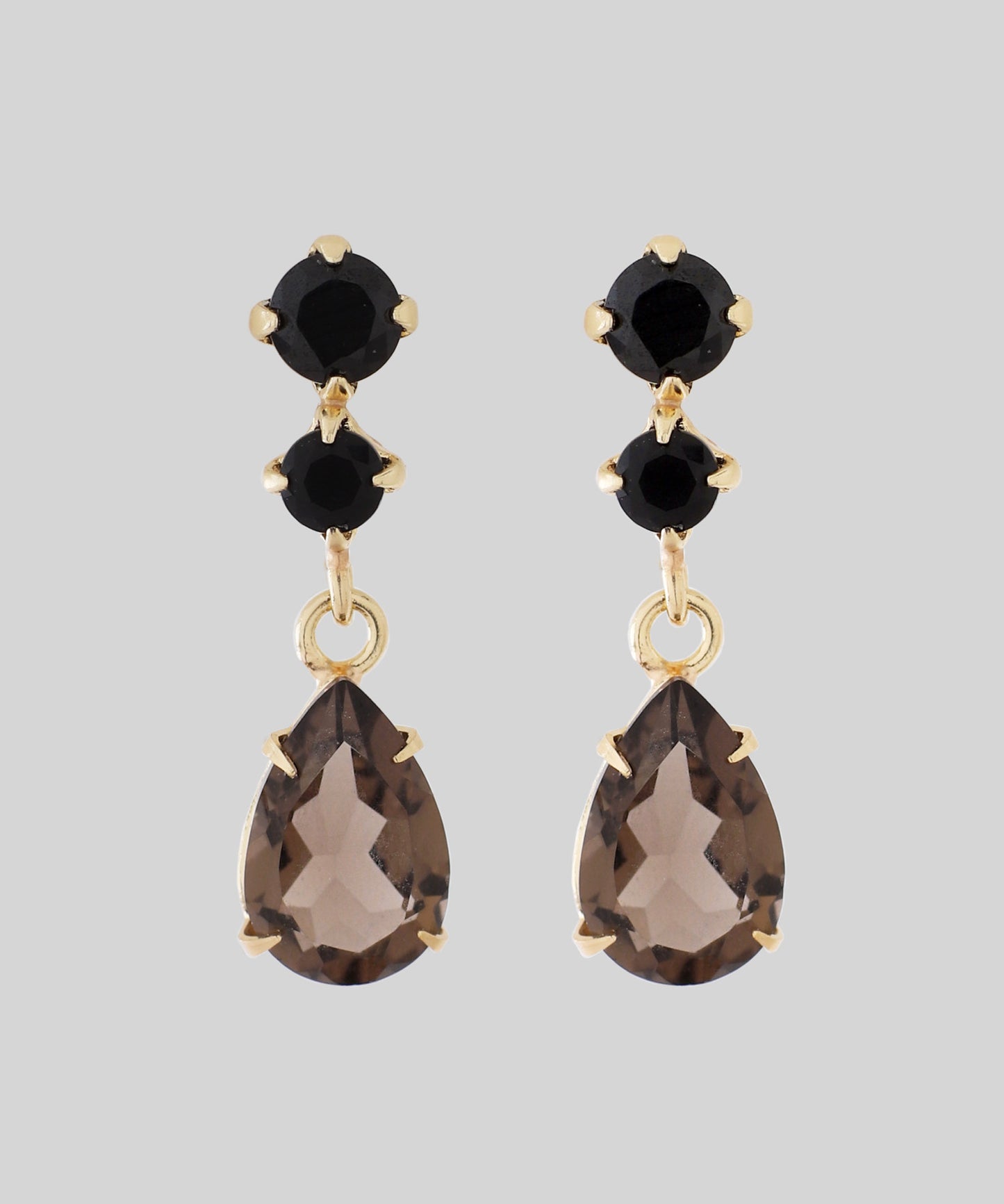 Gemstone Drop Earrings[10K]