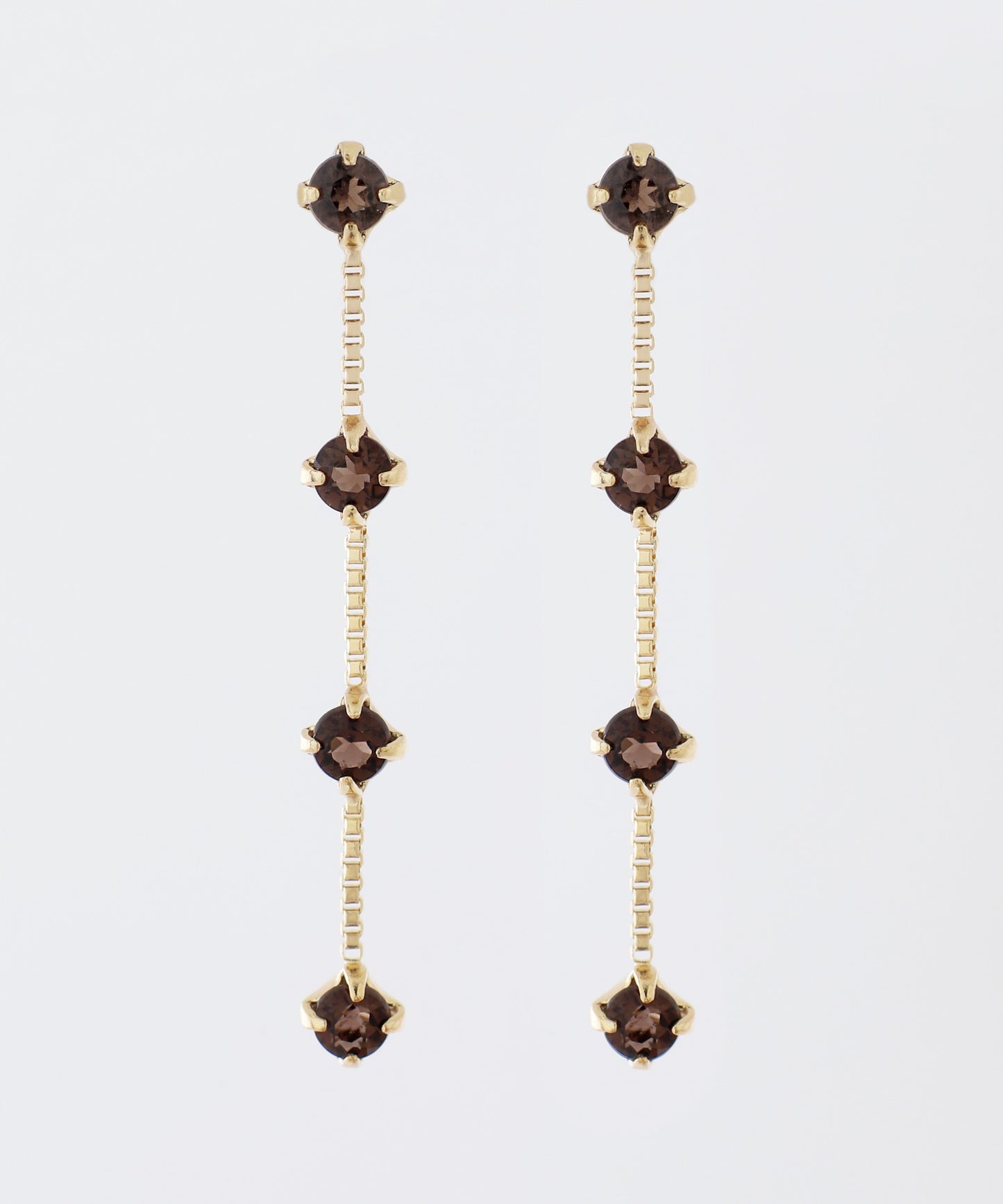 Gemstone Station Earrings [10K]