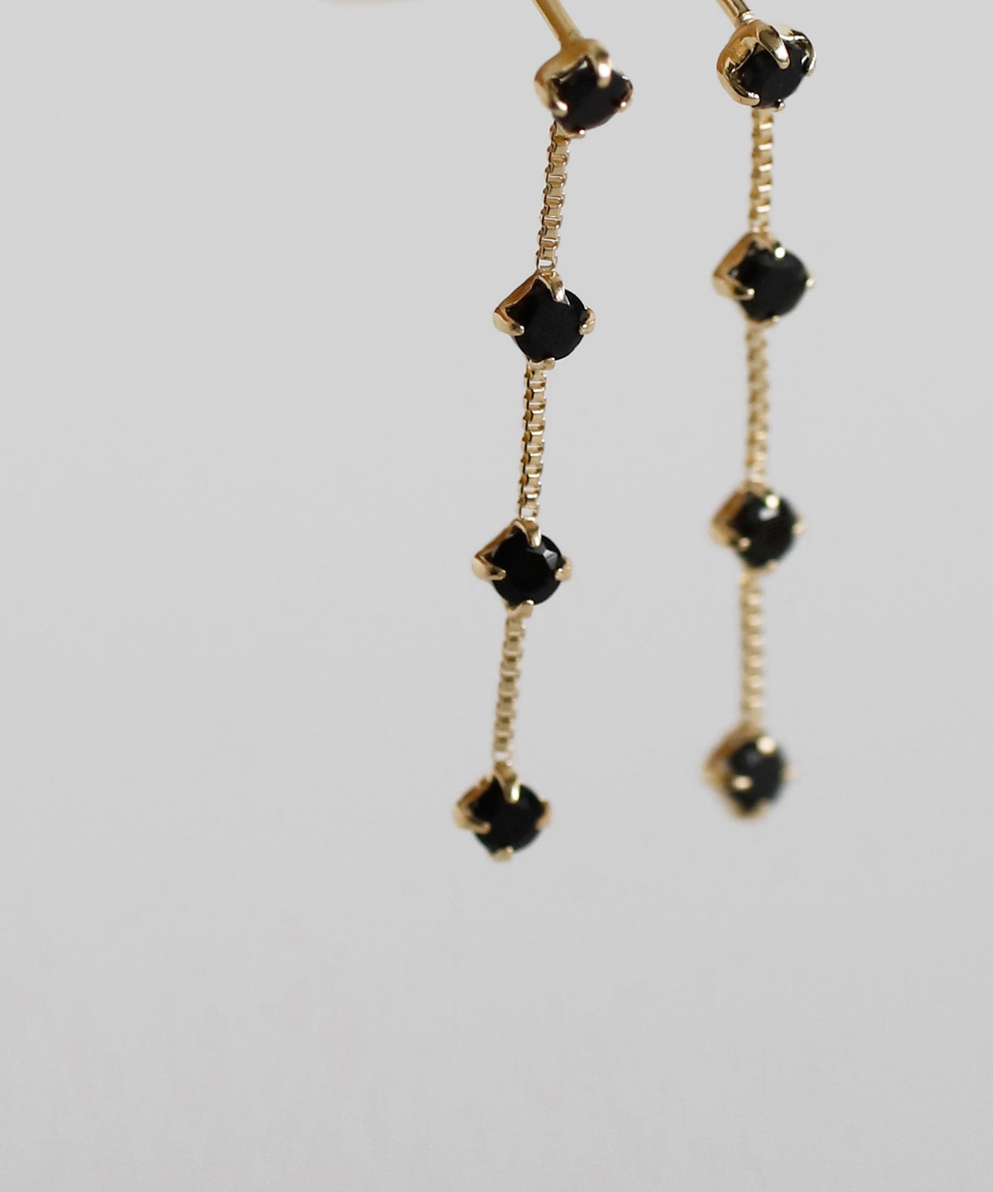 Gemstone Station Earrings [10K]