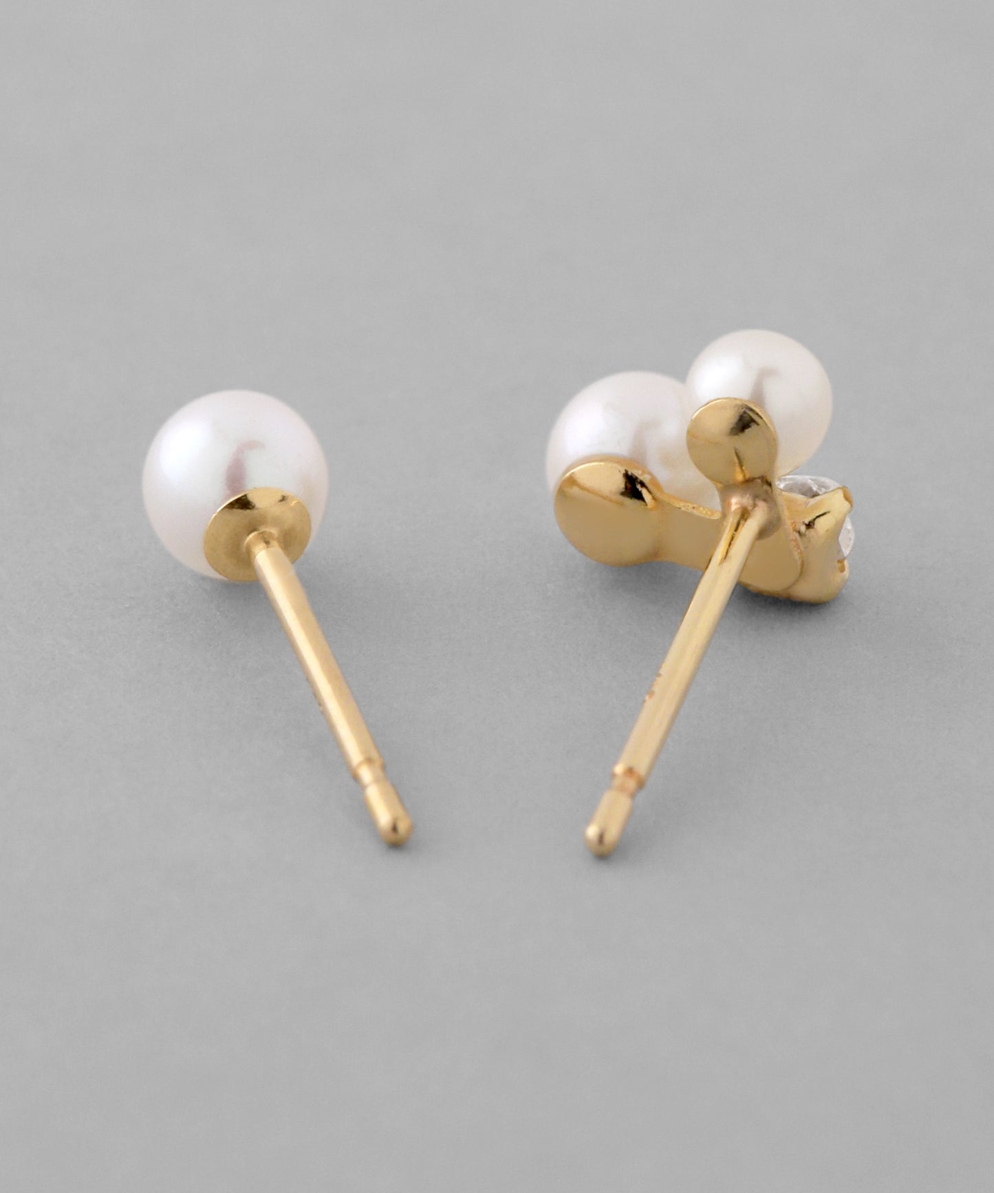 Pearl × Bijou Asymmetric Earrings [K10]