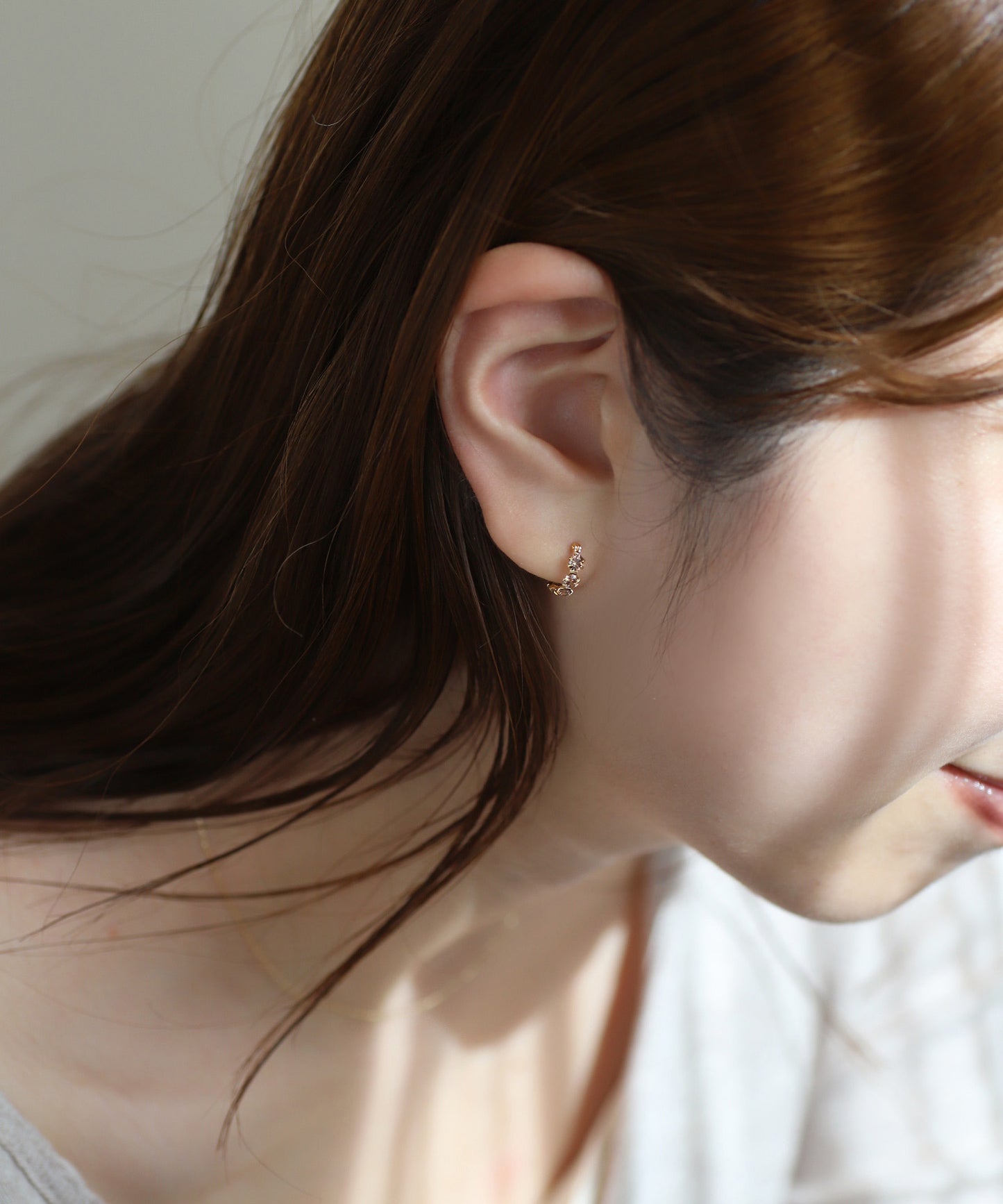 [Eligible for Gift] Bijou Hoop Earrings [10K]