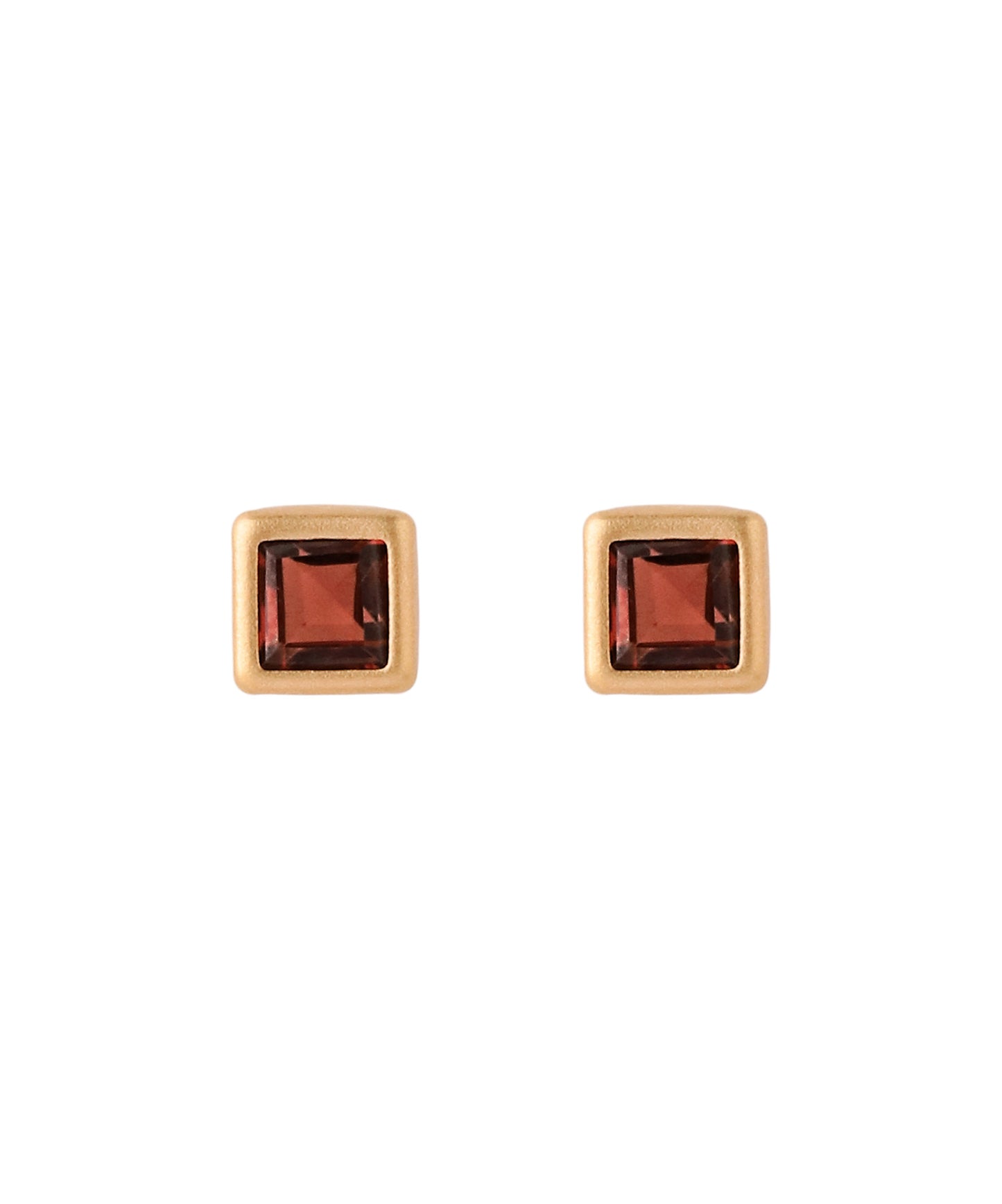 [Eligible for Gift] Gemstone Square Earrings [10K]