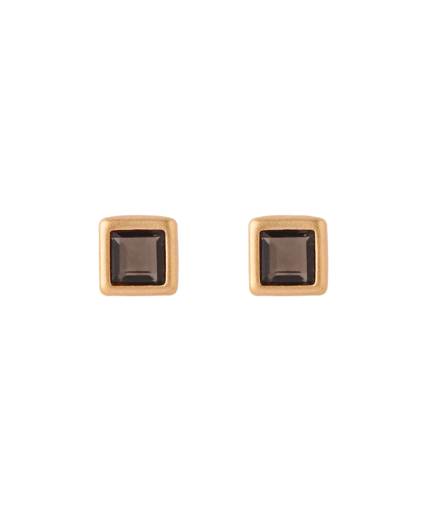[Eligible for Gift] Gemstone Square Earrings [10K]