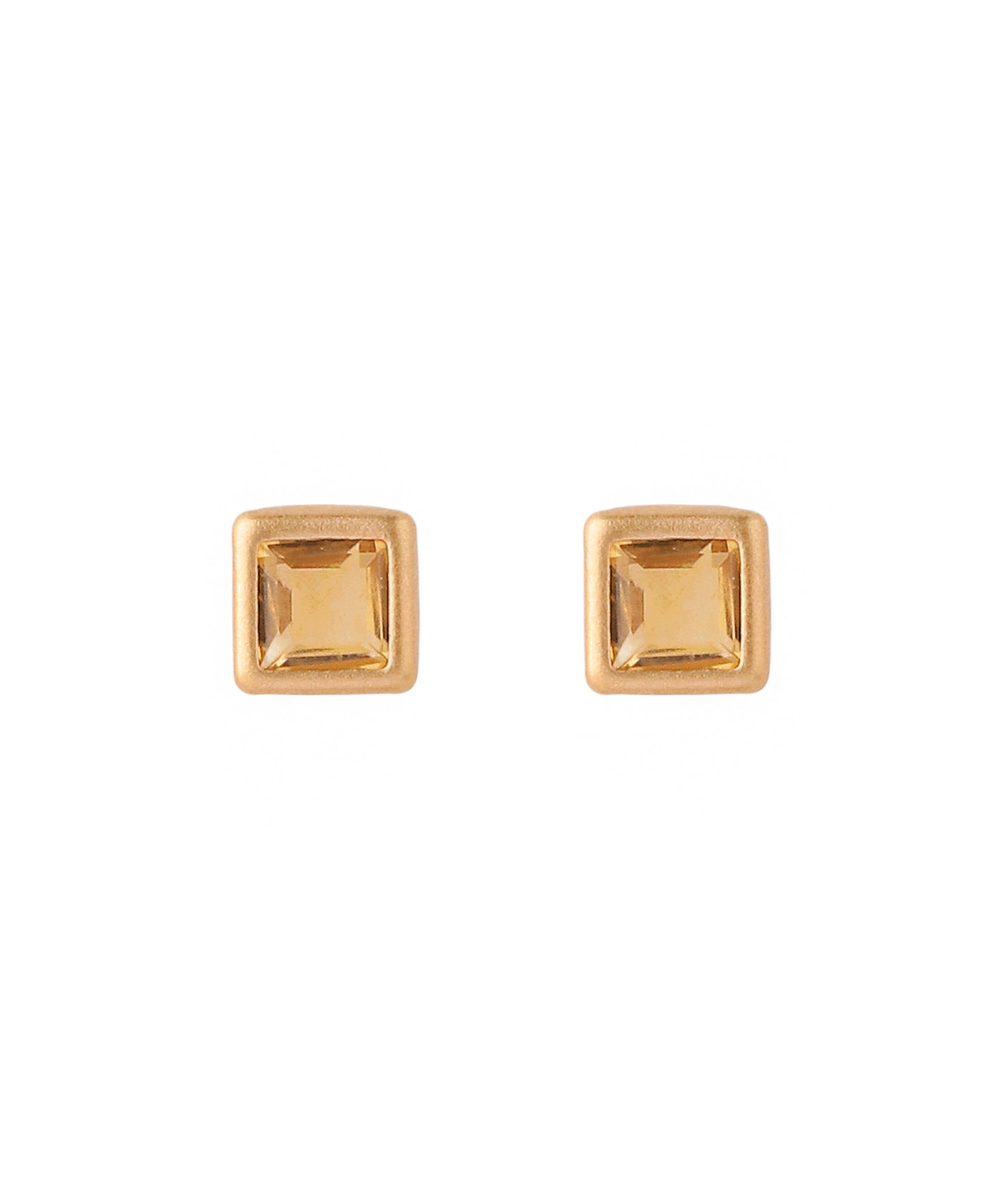 [Eligible for Gift] Gemstone Square Earrings [10K]