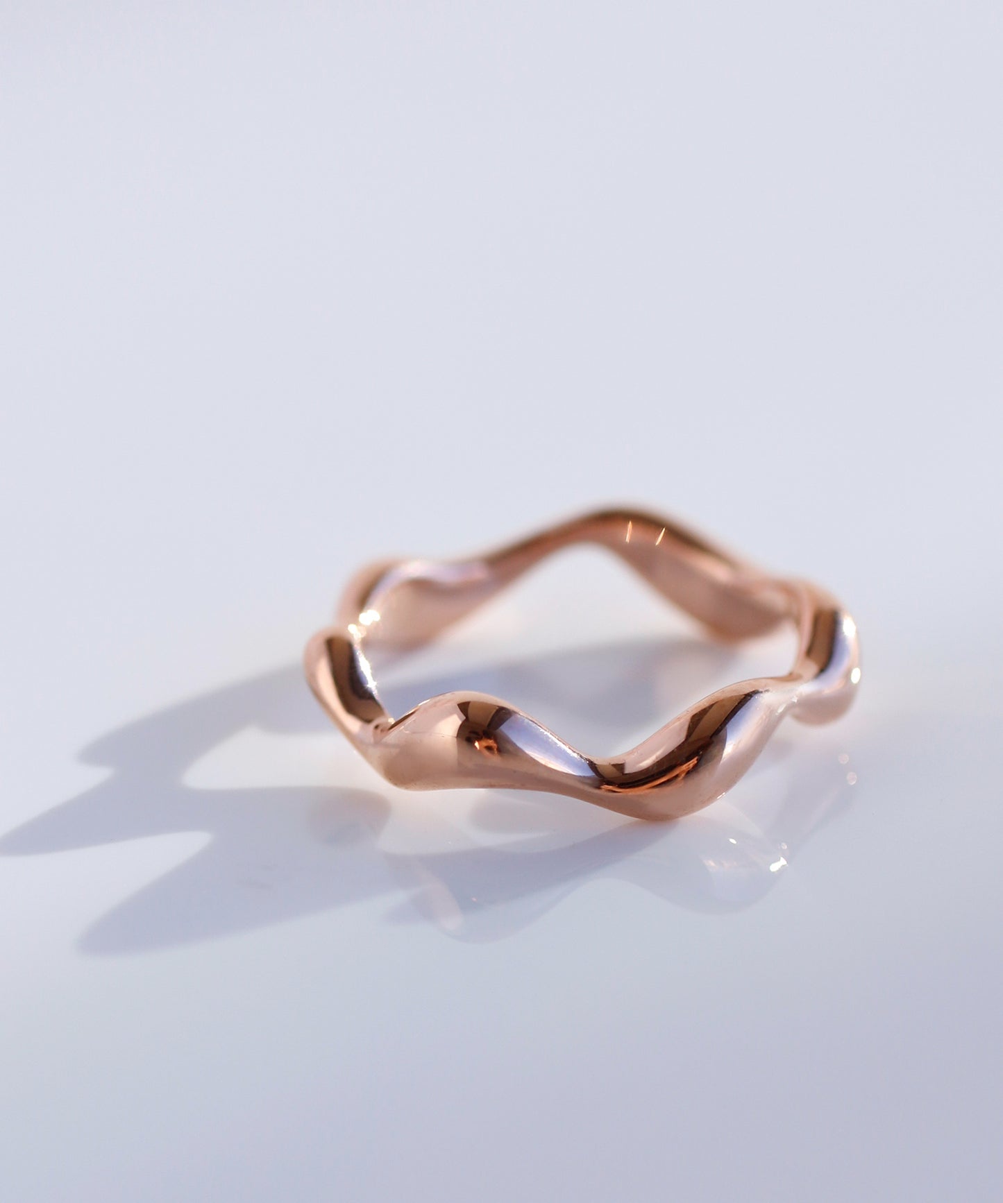 【Stainless Steel IP】 Nuance Wave Ring