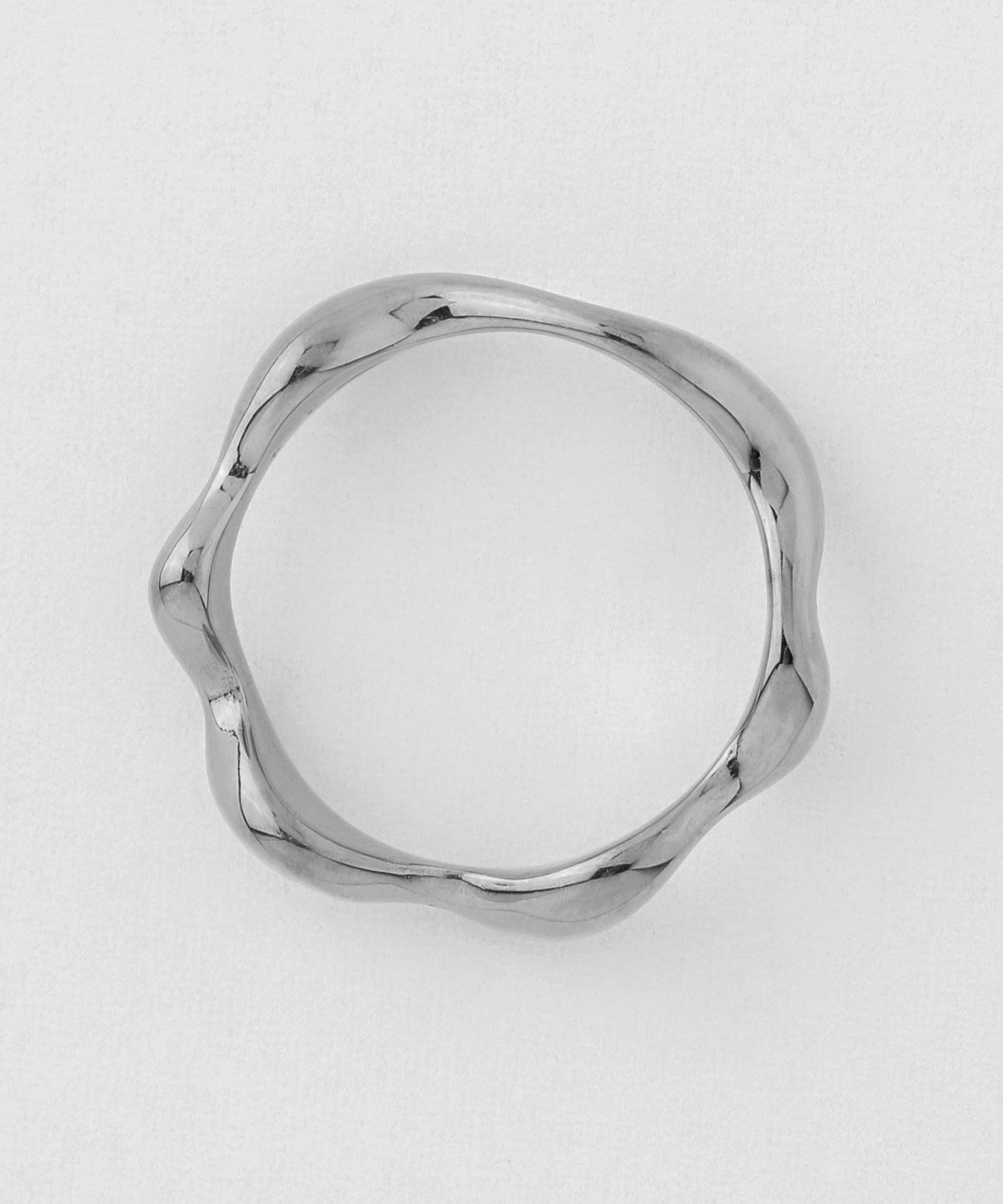 【Stainless Seel】Nuanced Wave Ring