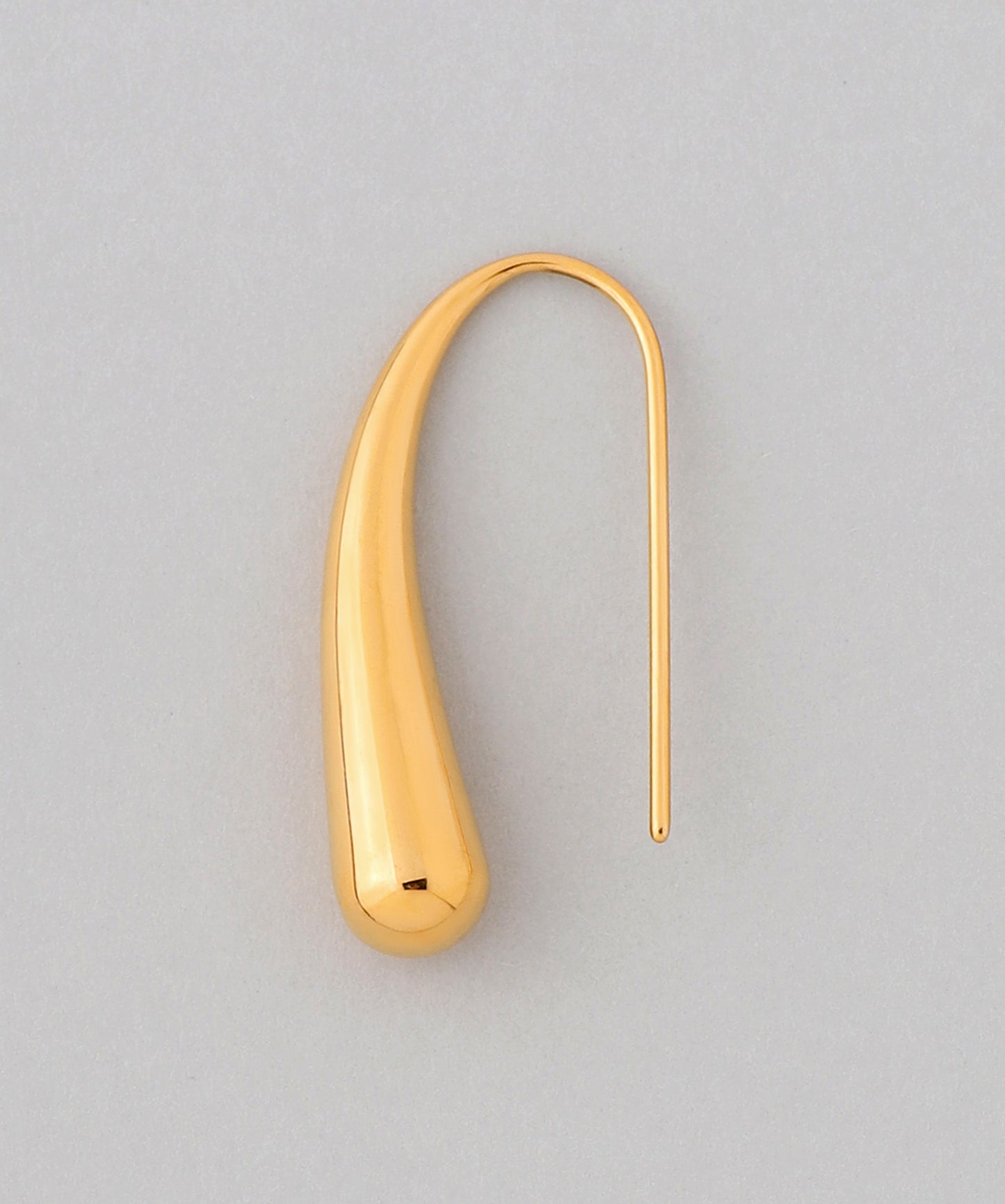 【Stainless Steel IP】 Drop Hook Earrings