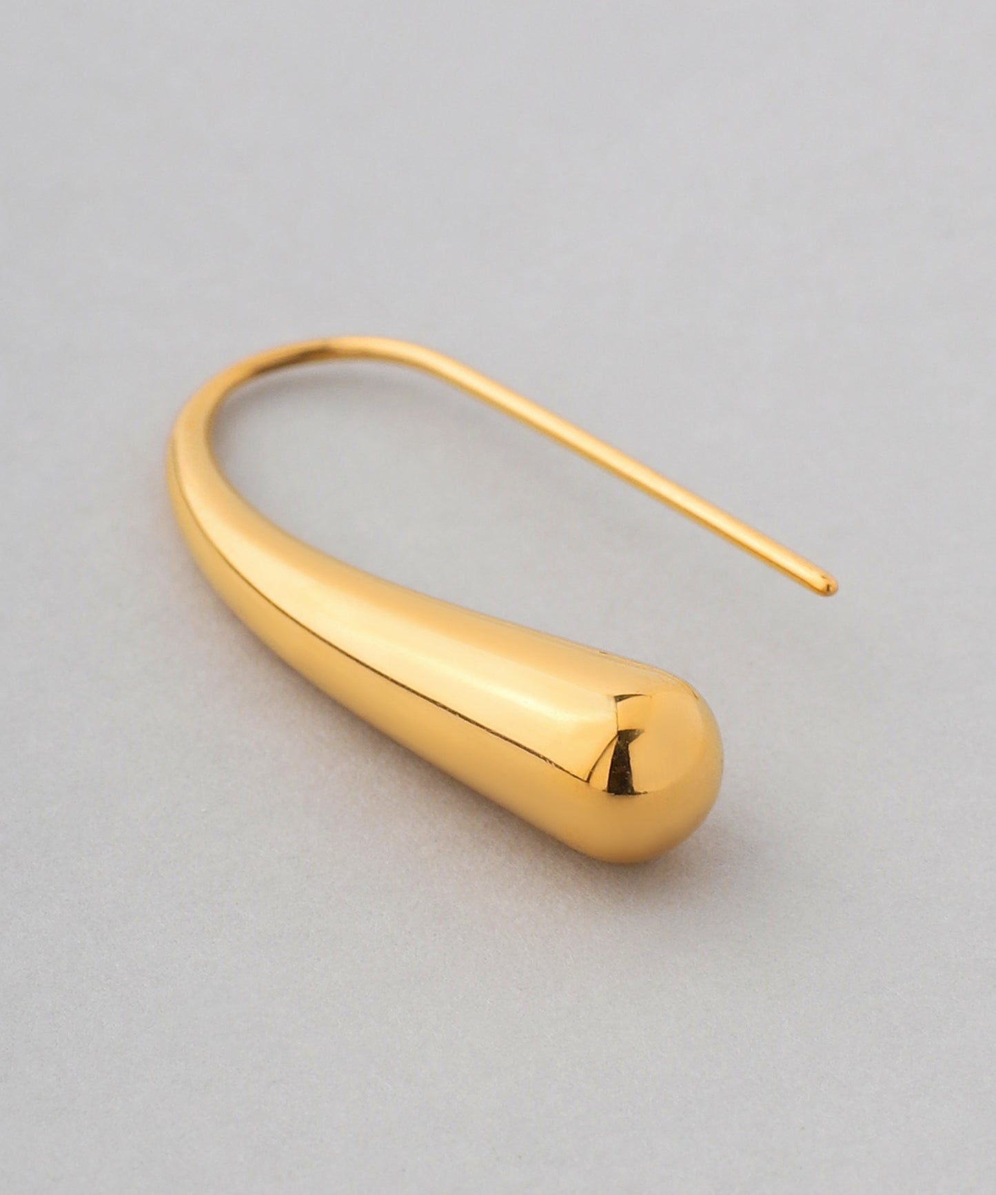 【Stainless Steel IP】 Drop Hook Earrings