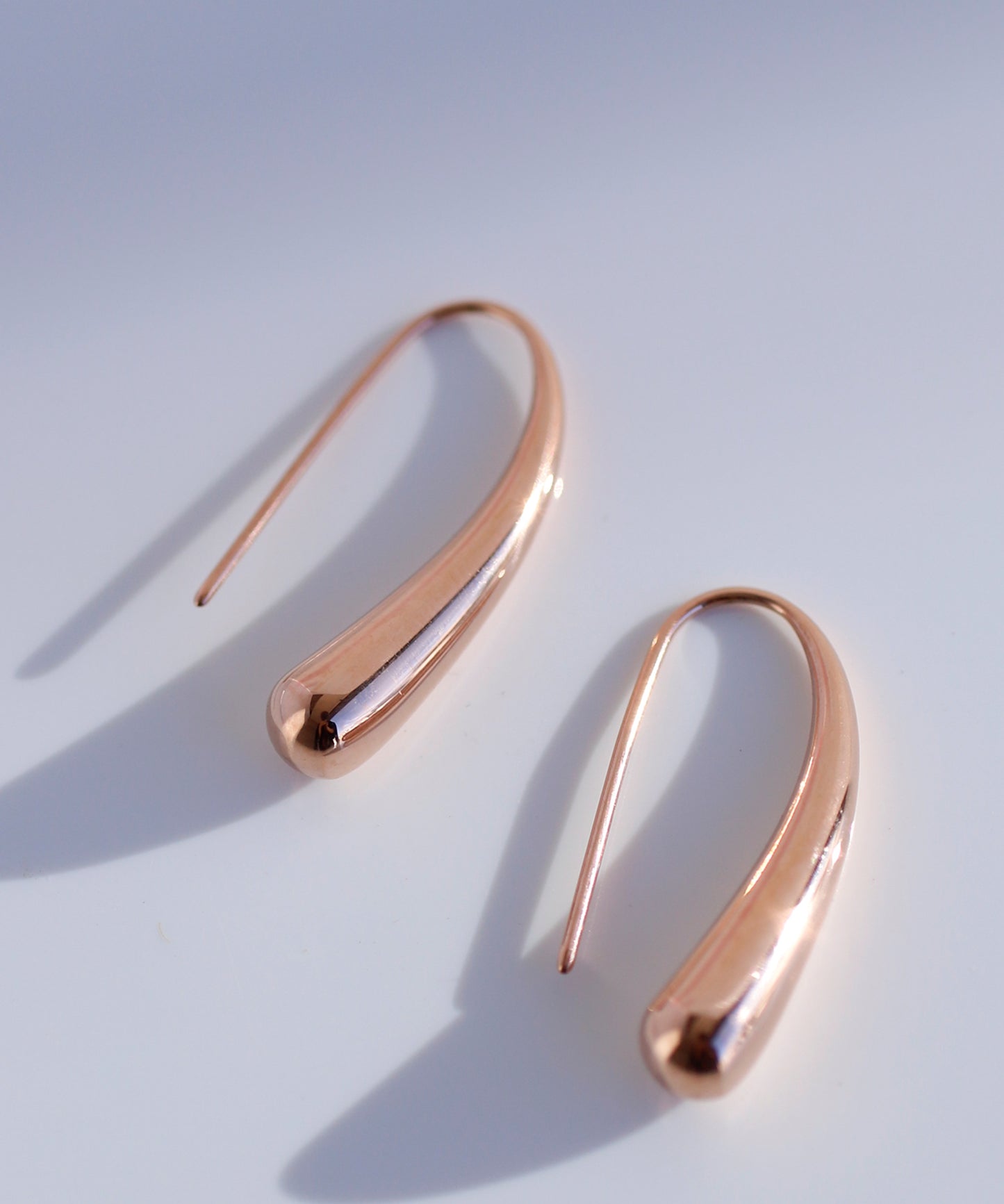 【Stainless Steel IP】 Drop Hook Earrings