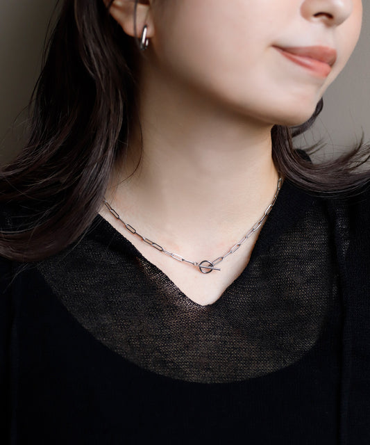 【Stainless Steel】Chain Mantel Necklace