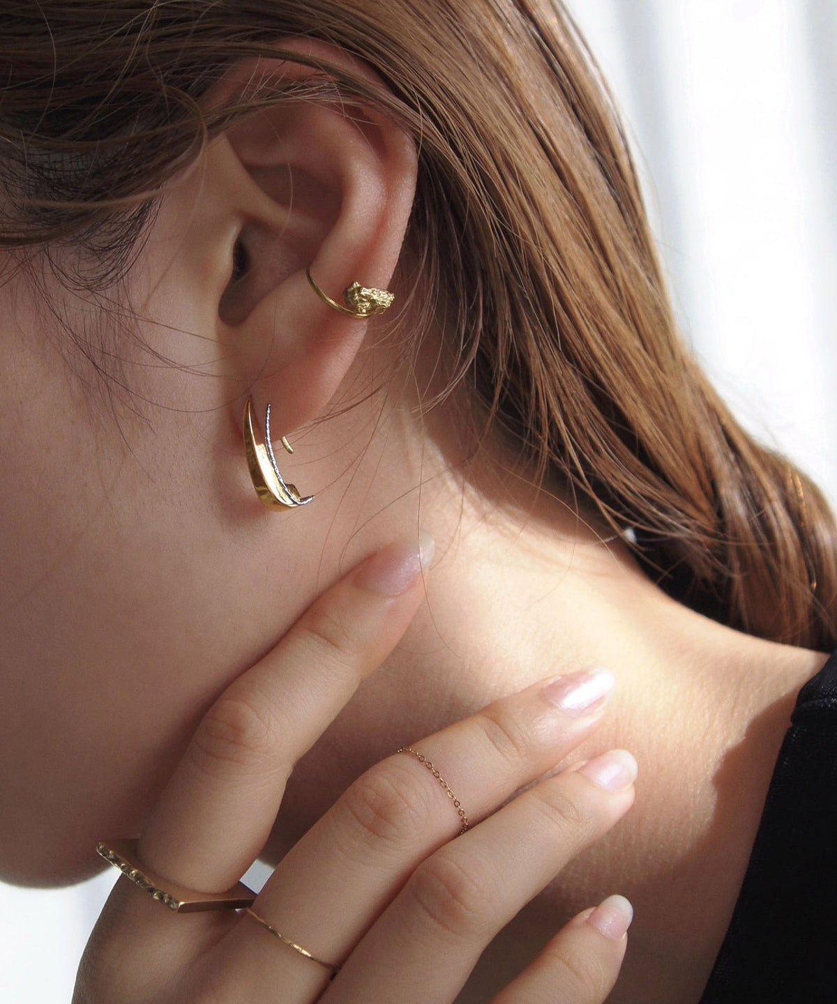 Textured Ear Cuff [Surgical Stainless Steel] [UMU]