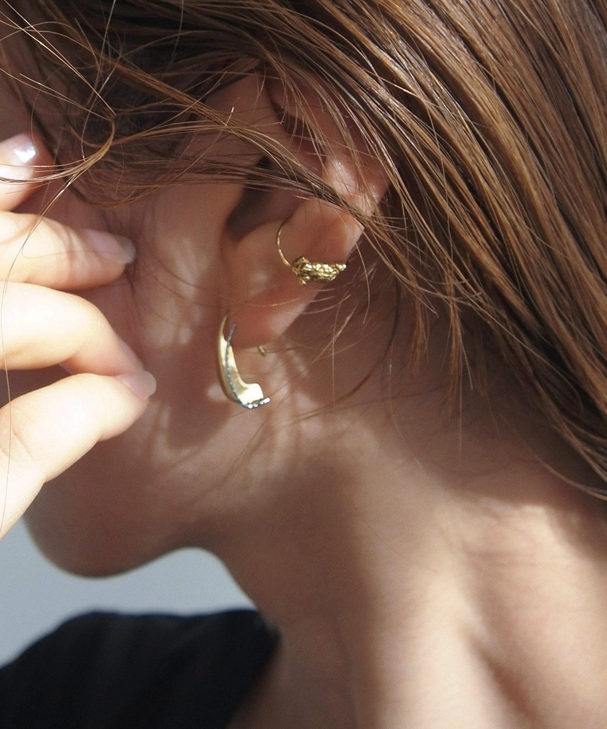 Textured Ear Cuff [Surgical Stainless Steel] [UMU]