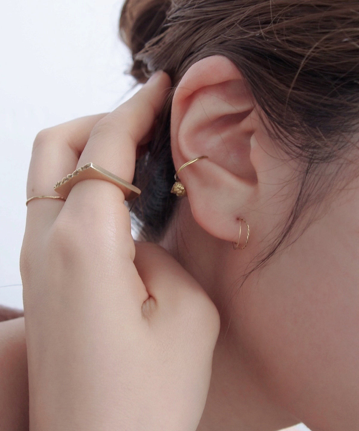 Textured Ear Cuff [Surgical Stainless Steel] [UMU]