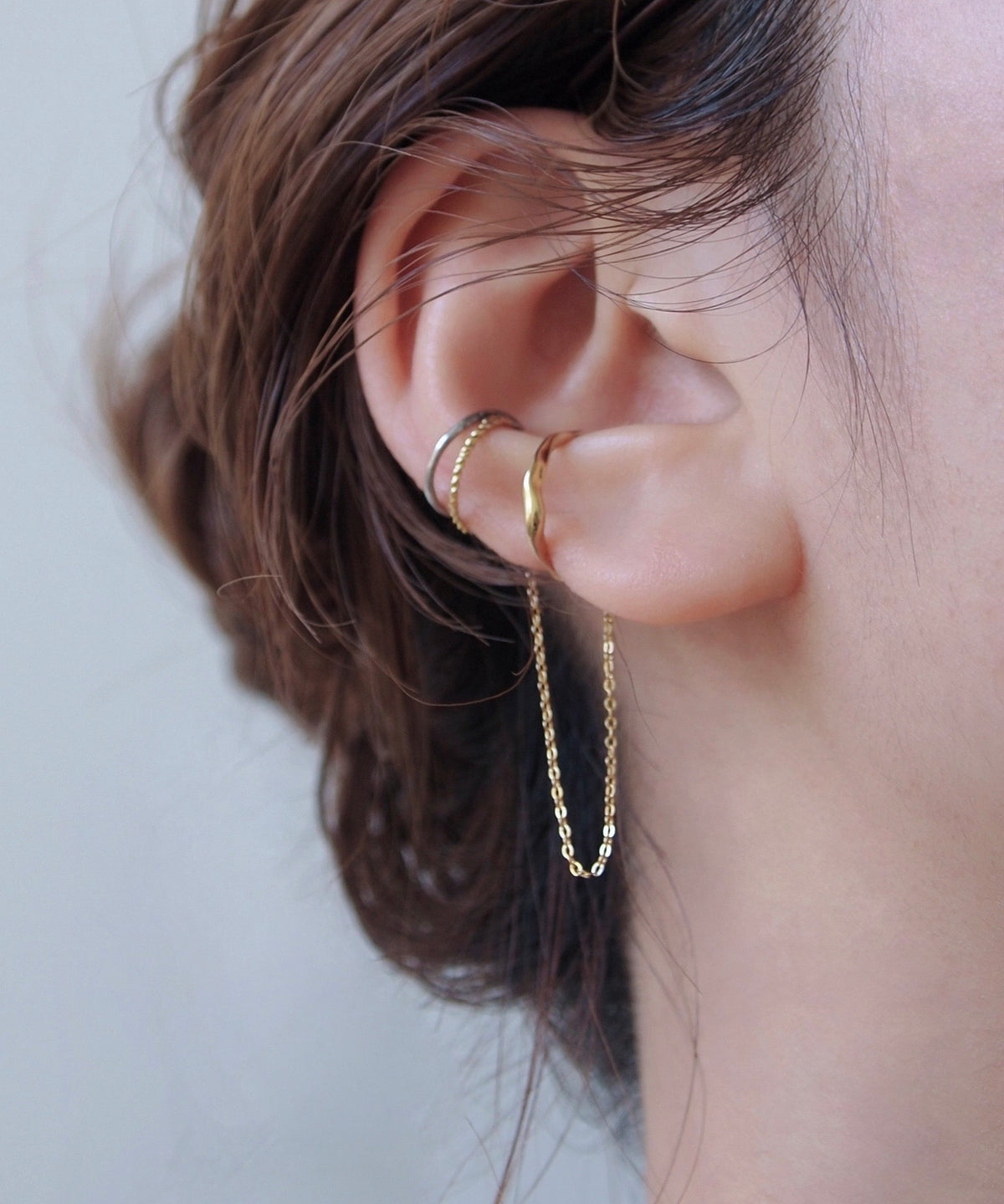 Chain Ear Cuff [Surgical Stainless Steel] [UMU]