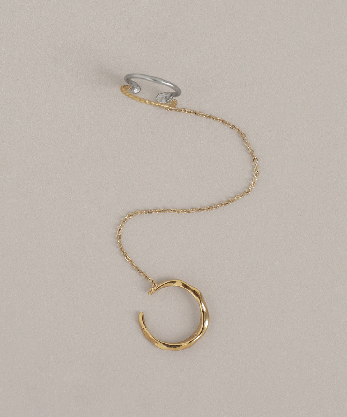 Chain Ear Cuff [Surgical Stainless Steel] [UMU]