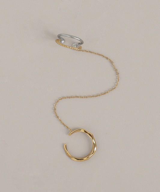 Chain Ear Cuff [Surgical Stainless Steel] [UMU]