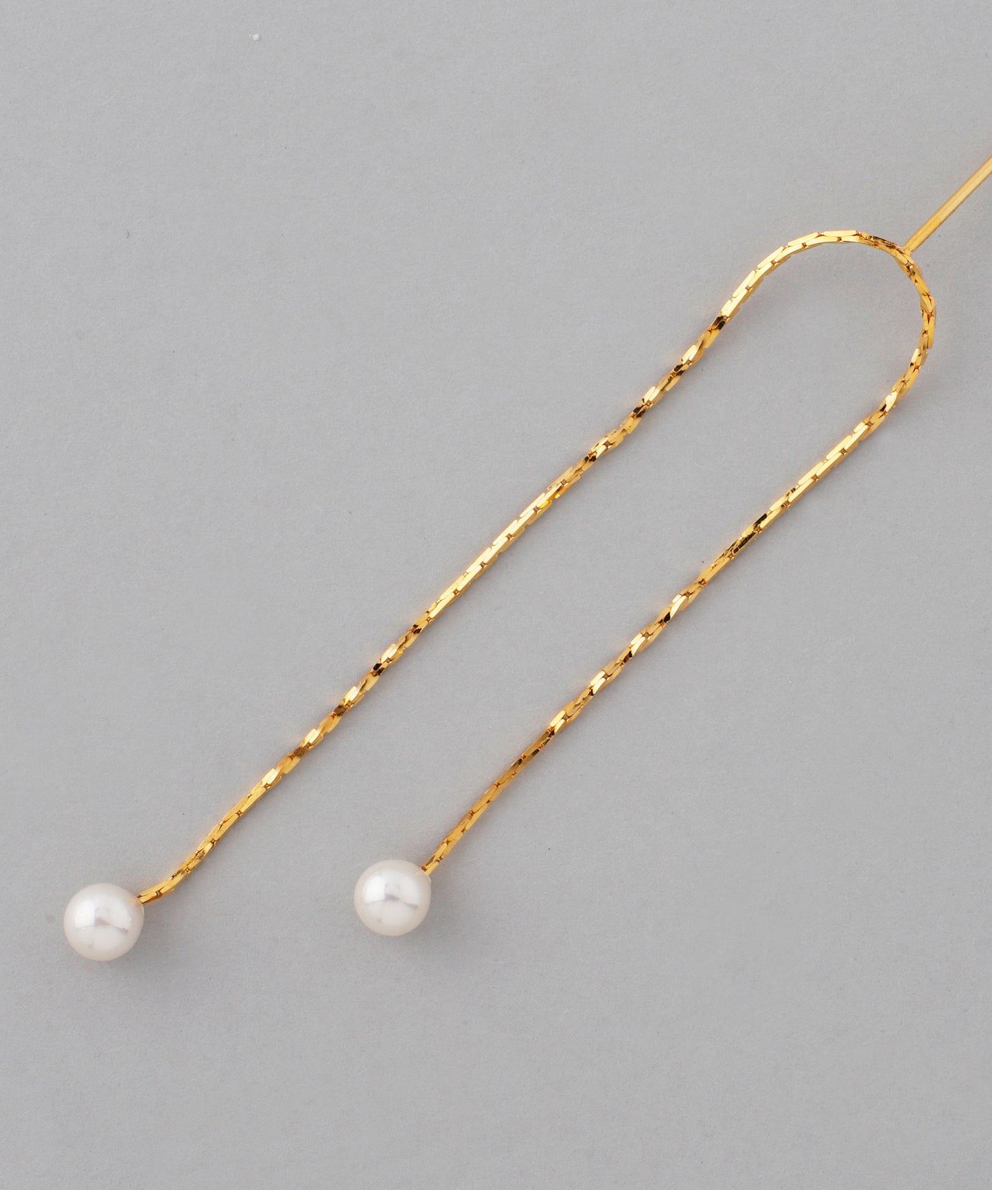 Pearl × Chain Earrings [UMU]