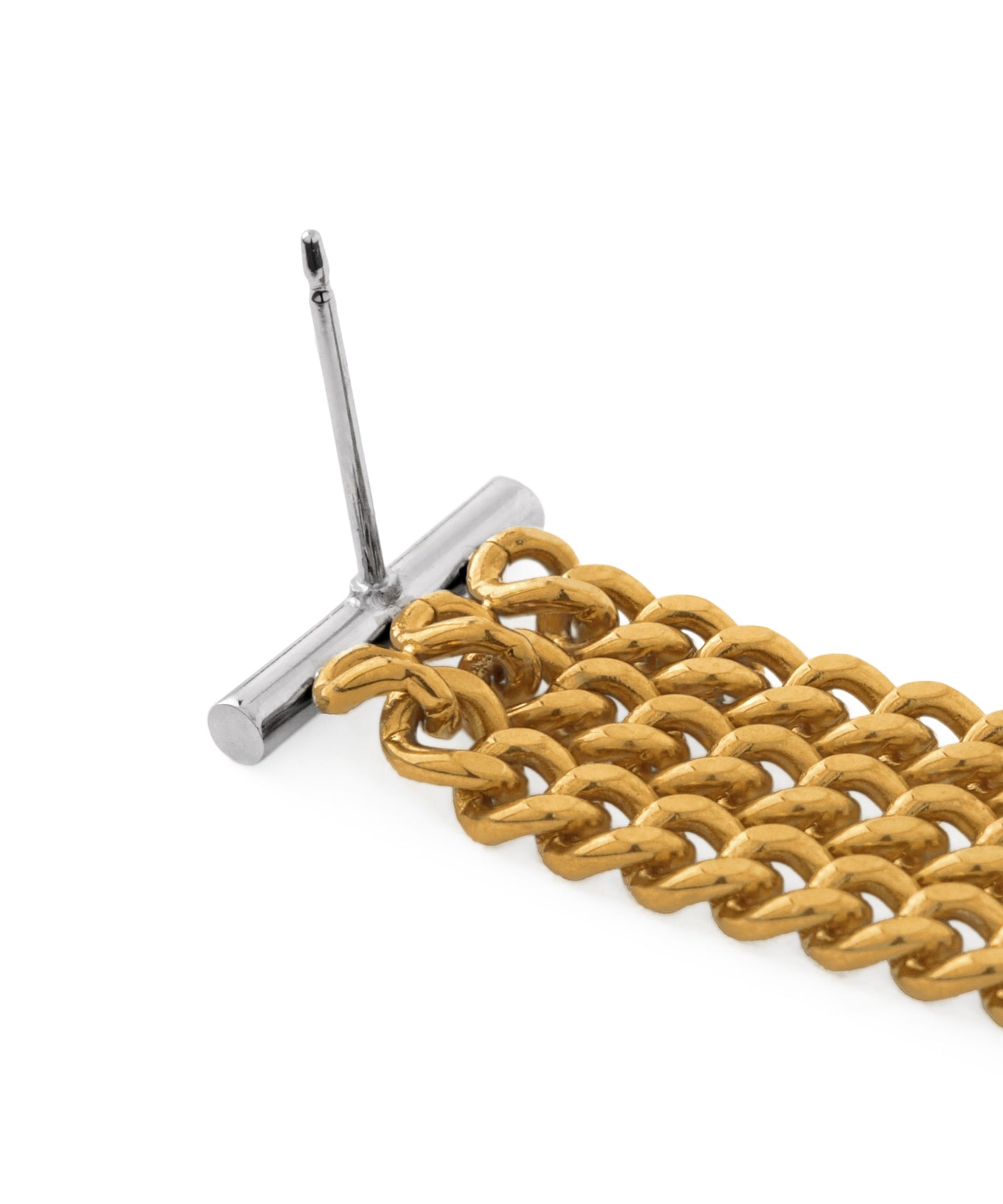 Chain Fringe Earrings [Stainless Steel] [UMU]