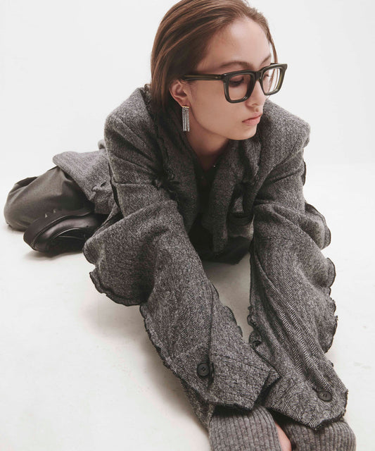 Chain Fringe Earrings [Stainless Steel] [UMU]