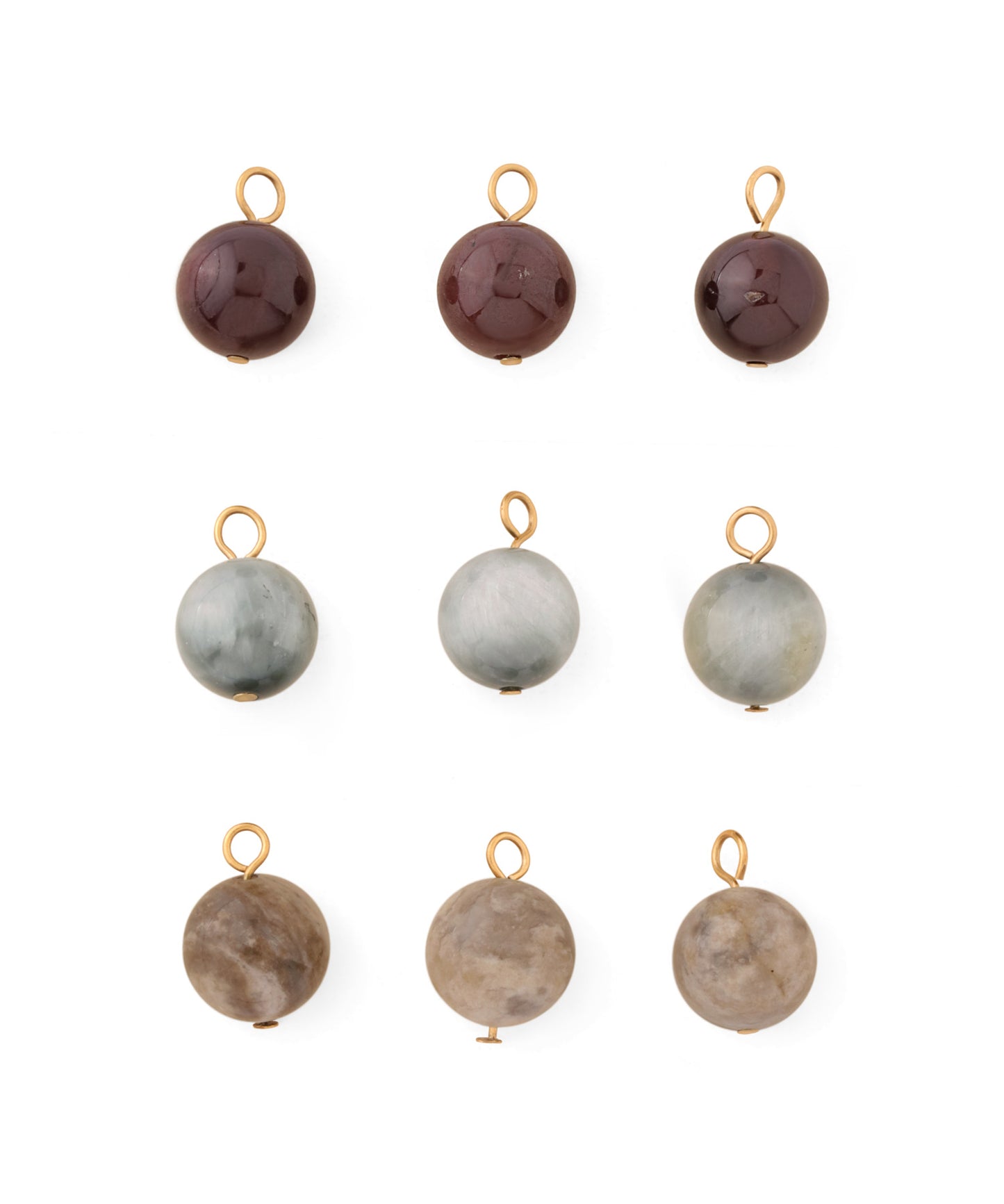 Gemstone 2WAY Earrings [Stainless steel]