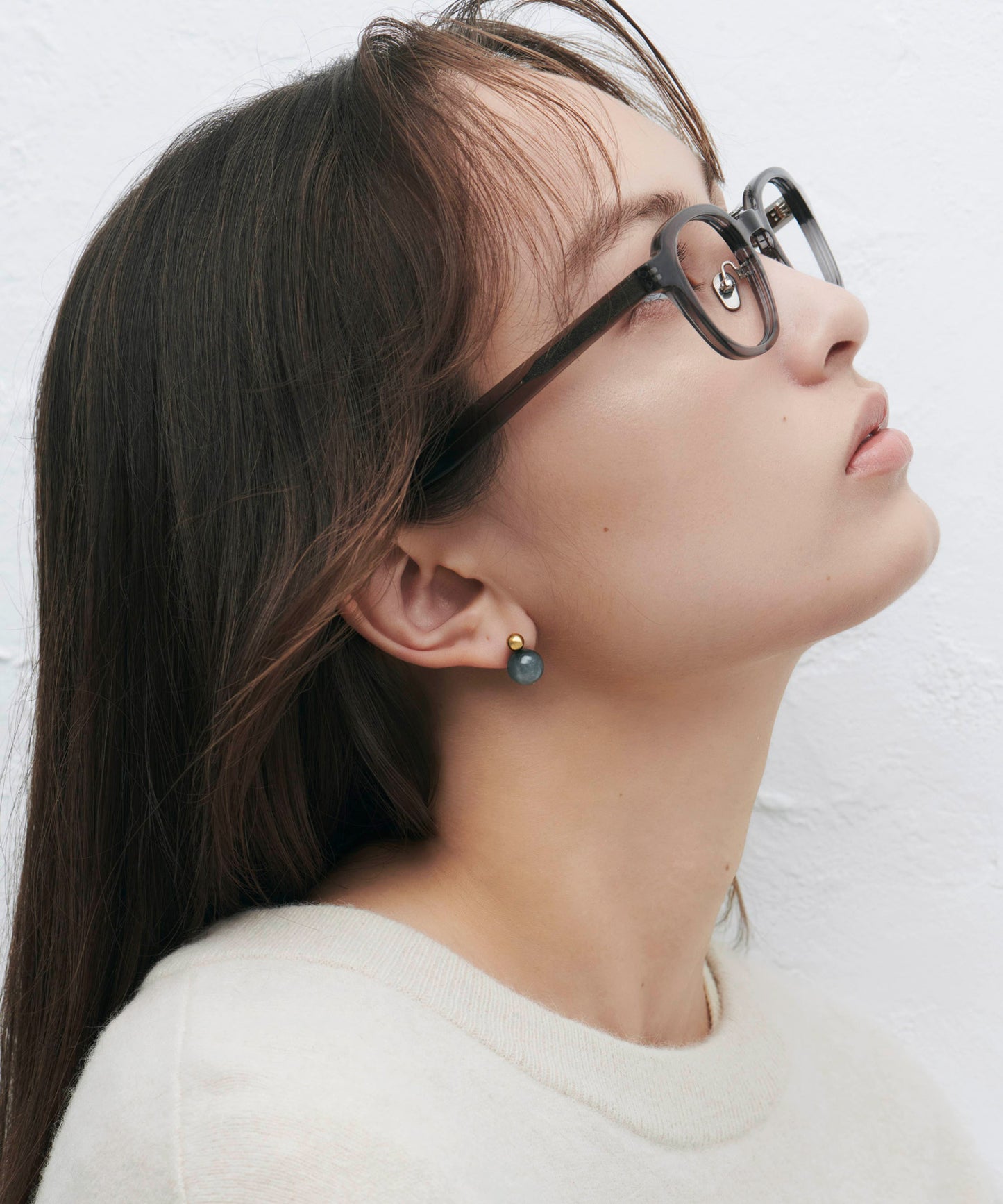 Gemstone 2WAY Earrings [Stainless steel]