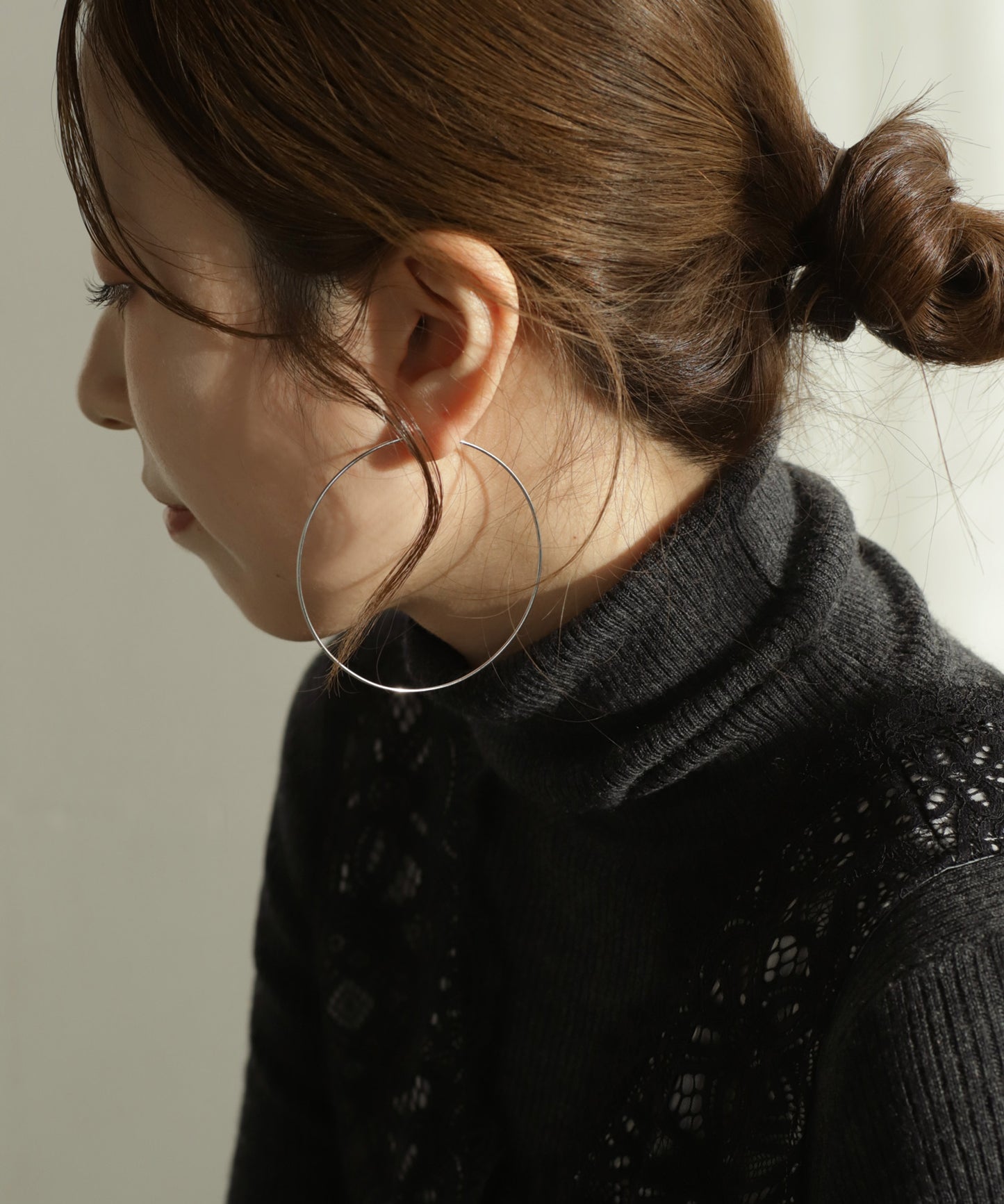 Hoop Earrings [Stainless Steel] [UMU] [M]