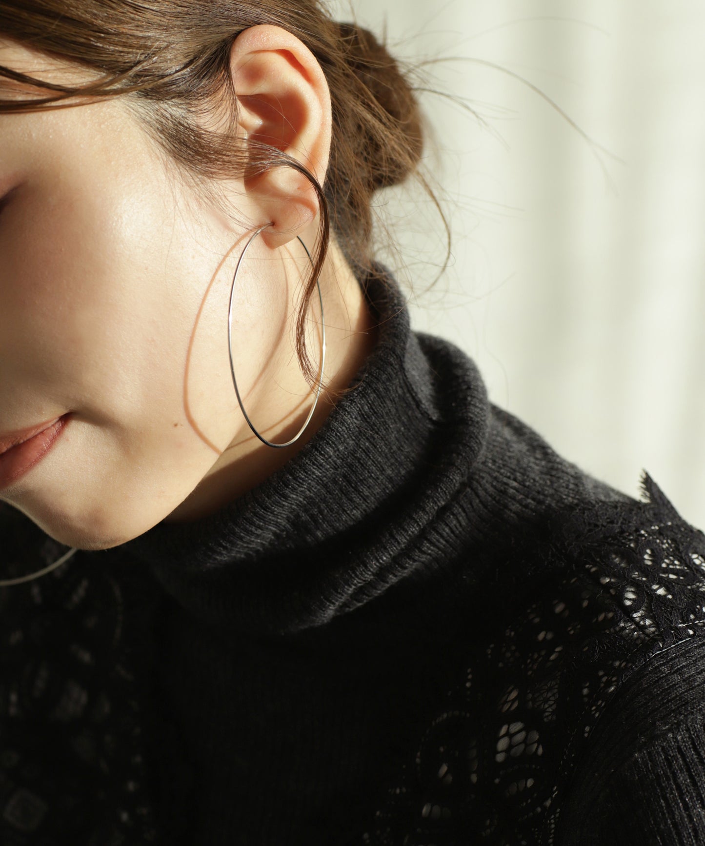 Hoop Earrings [Stainless Steel] [UMU] [M]